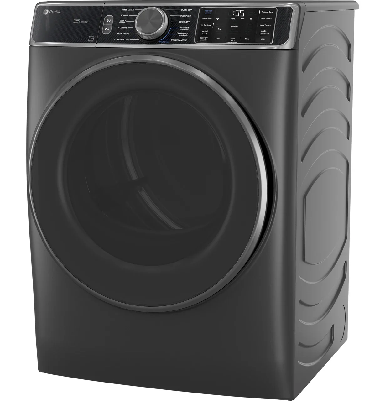 GE Profile™ ENERGY STAR® 7.8 cu. ft. Capacity Smart Front Load Electric Dryer with Steam and Sanitize Cycle - Image 5