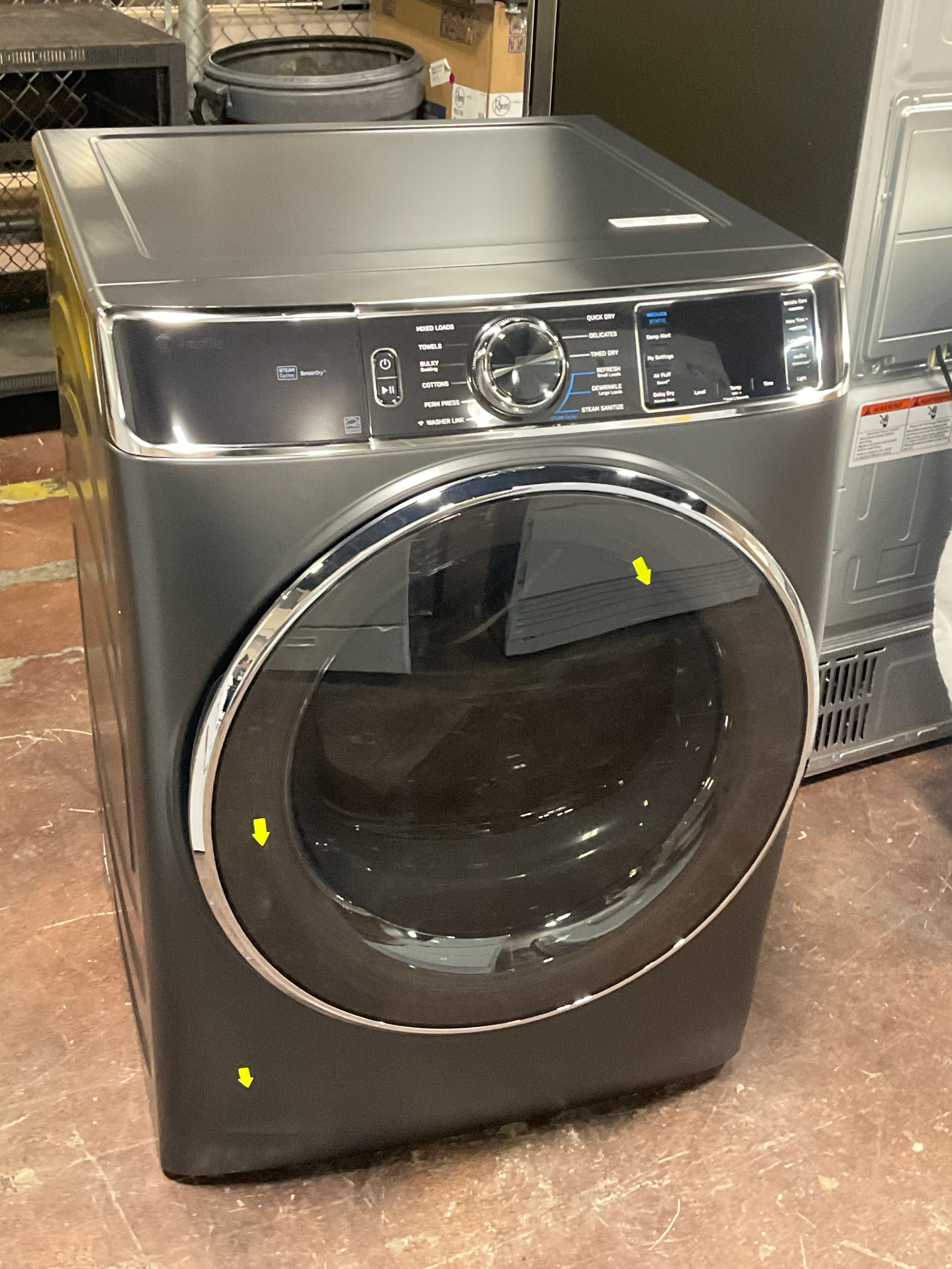 GE Profile™ ENERGY STAR® 7.8 cu. ft. Capacity Smart Front Load Electric Dryer with Steam and Sanitize Cycle - Image 6