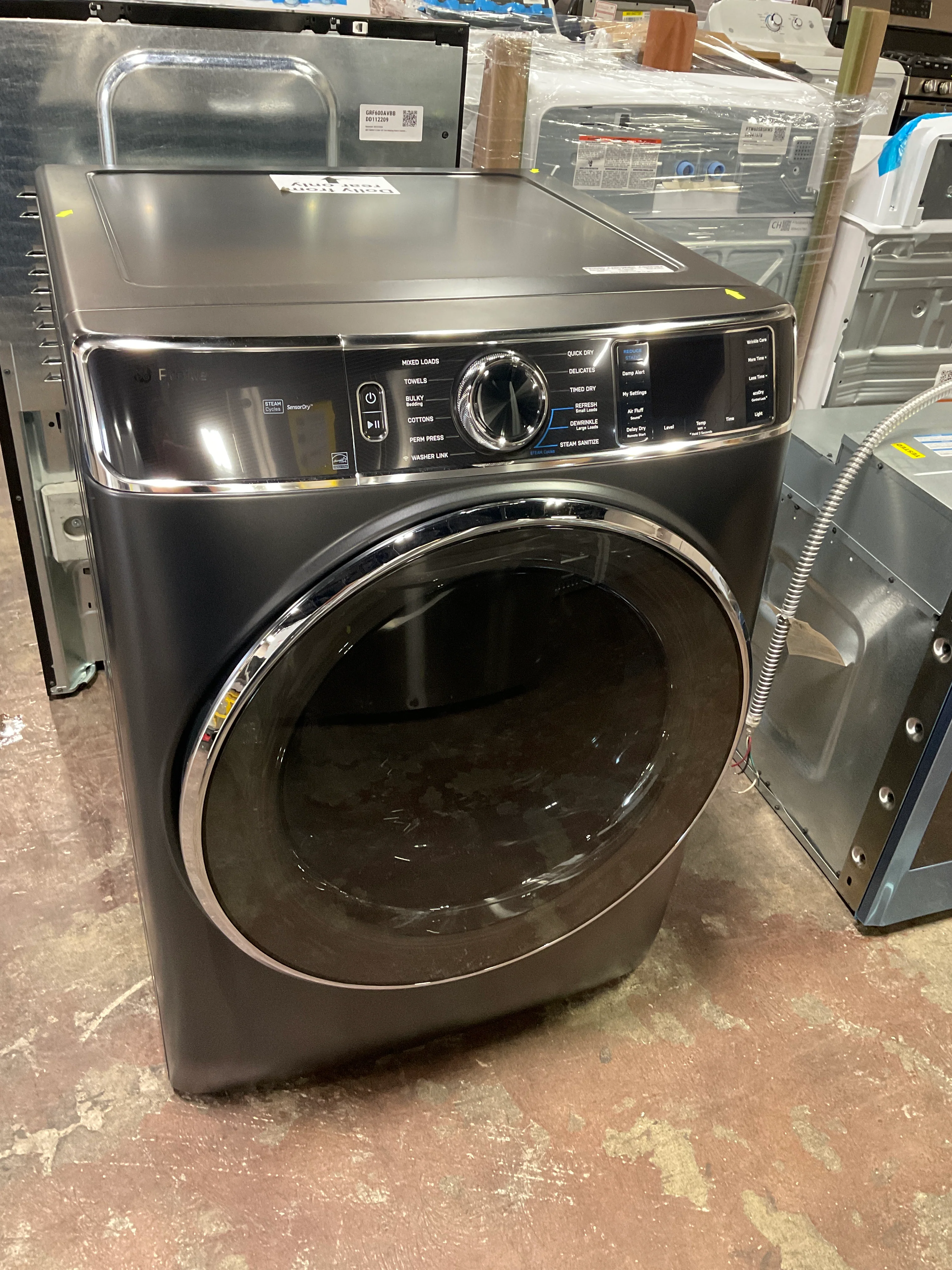 GE Profile™ ENERGY STAR® 7.8 cu. ft. Capacity Smart Front Load Electric Dryer with Steam and Sanitize Cycle - Image 7