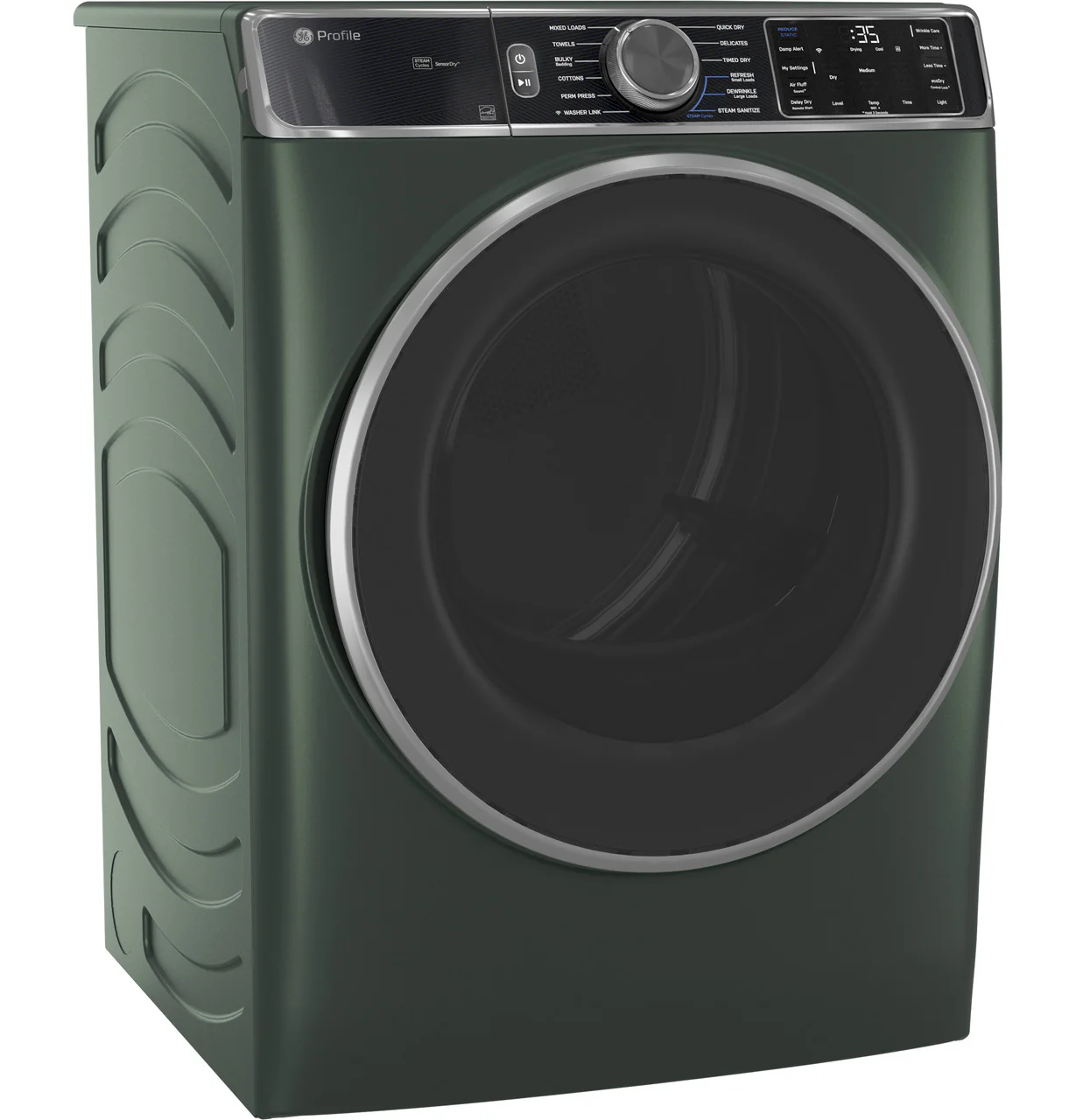 GE Profile™ ENERGY STAR® 7.8 cu. ft. Capacity Smart Front Load Gas Dryer with Steam and Sanitize Cycle - Image 4