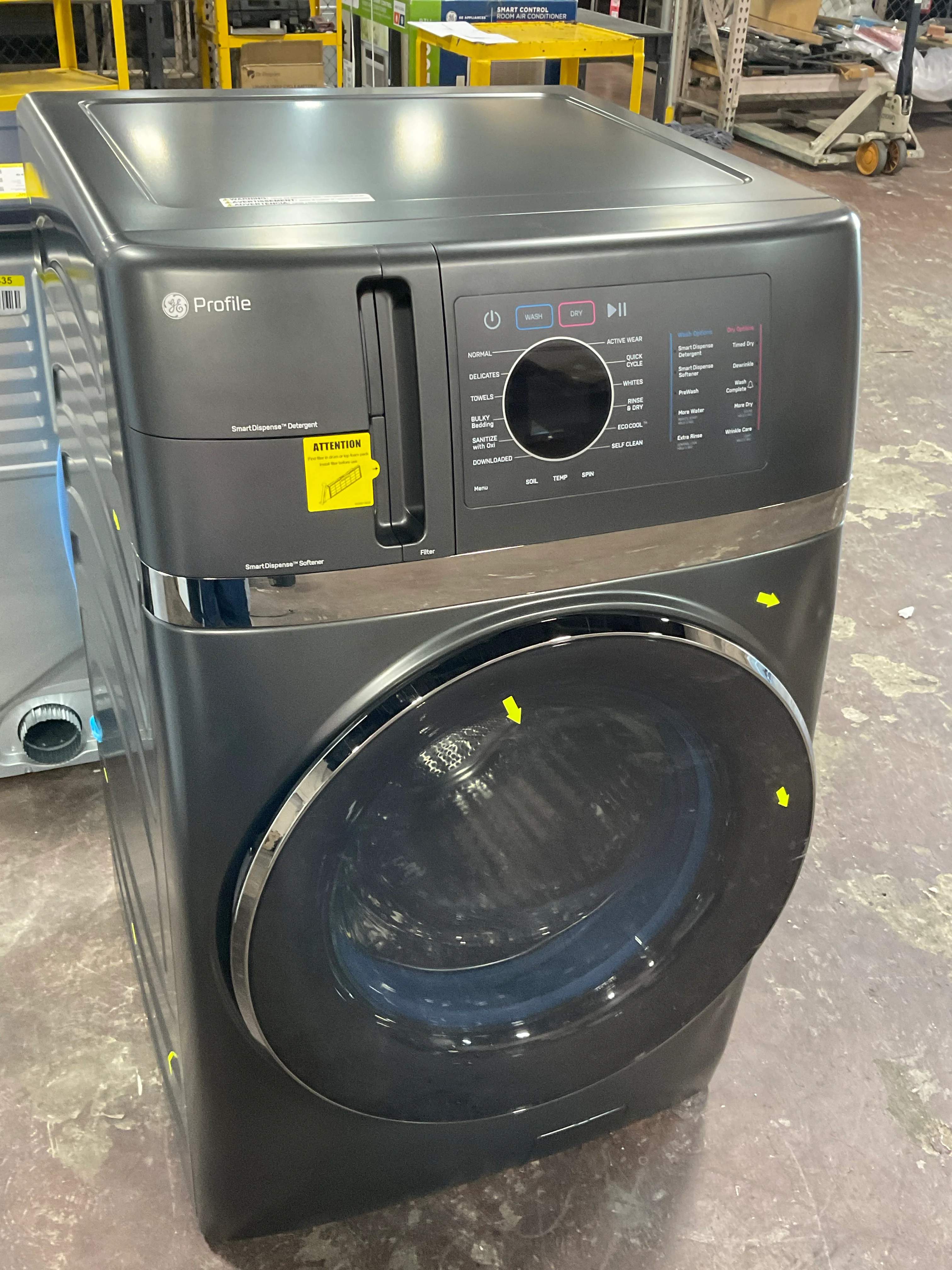 GE Profile ENERGY STAR 4.8 cu. ft. Capacity UltraFast Combo with Ventless Inverter Heat Pump Technology Washer/Dryer - Image 8