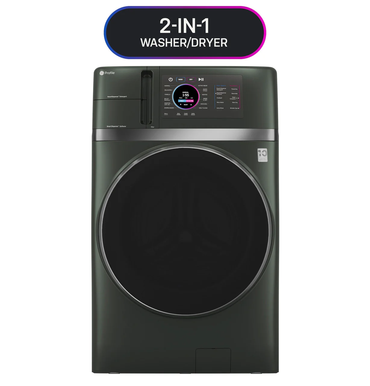 GE Profile™ ENERGY STAR® 4.8 cu. ft. Capacity UltraFast Combo with Ventless Inverter Heat Pump Technology Washer/Dryer - Image 2