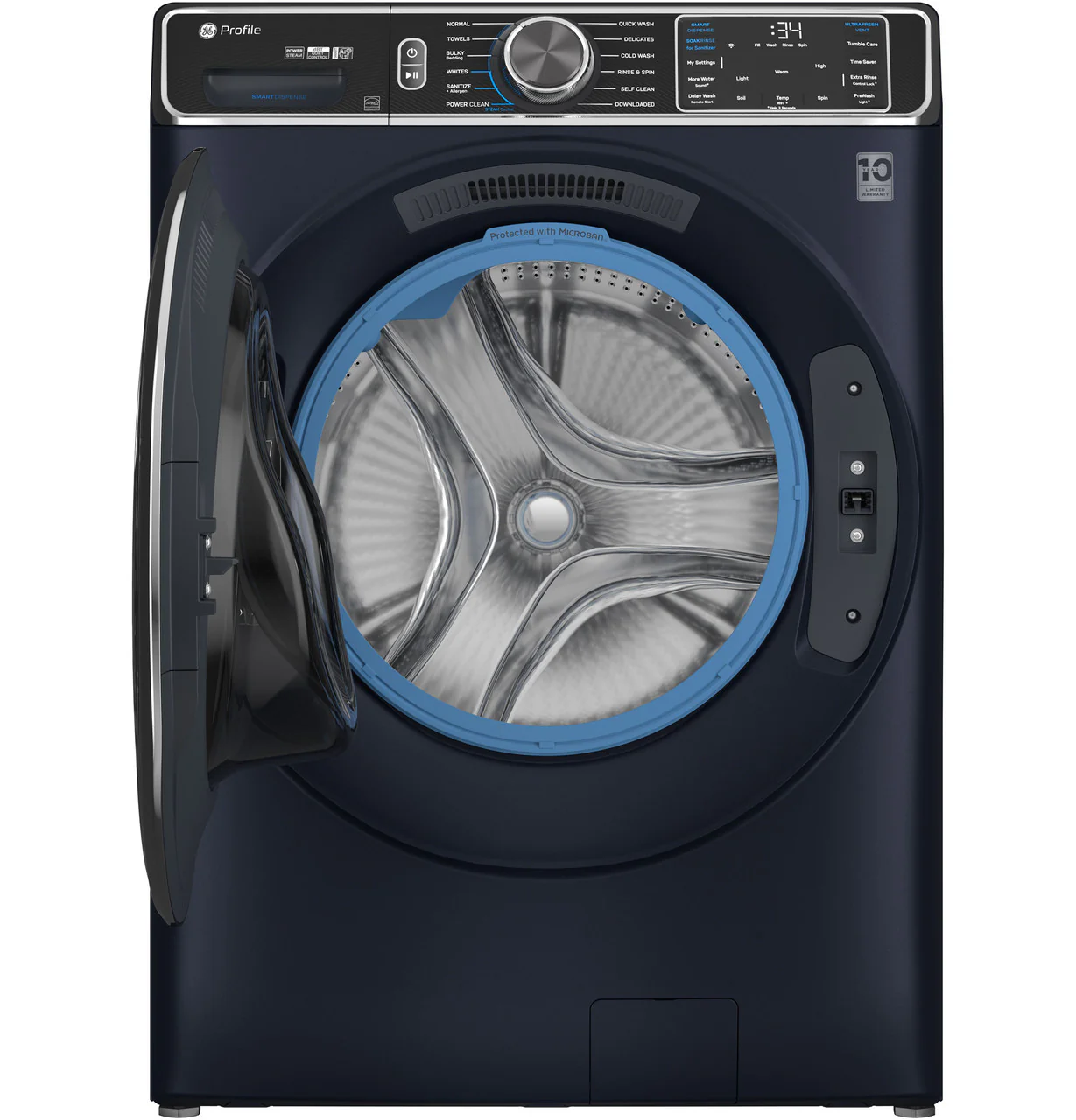 GE Profile™ 5.3 cu. ft. Capacity Smart Front Load ENERGY STAR® Washer with UltraFresh™ Vent System+ with OdorBlock™ - Image 3