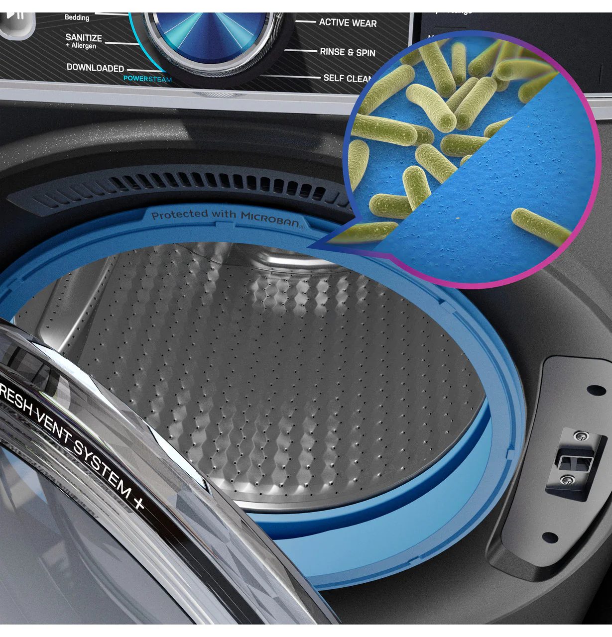 GE Profile™ 5.3 cu. ft. Capacity Smart Front Load ENERGY STAR® Washer with UltraFresh™ Vent System+ with OdorBlock™ - Image 5