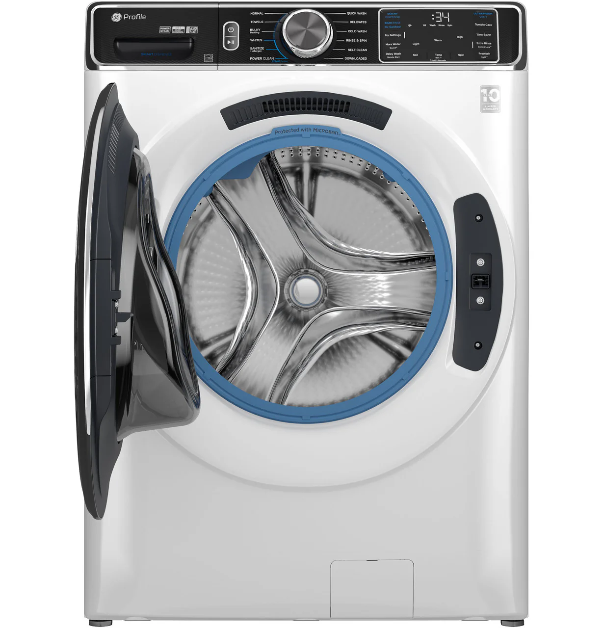 GE Profile™ 5.3 cu. ft. Capacity Smart Front Load ENERGY STAR® Washer with UltraFresh™ Vent System+ with OdorBlock™ - Image 3