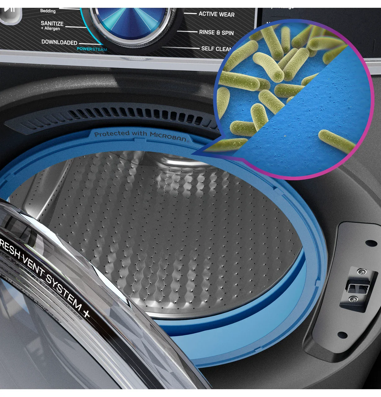 GE Profile™ 5.3 cu. ft. Capacity Smart Front Load ENERGY STAR® Washer with UltraFresh™ Vent System+ with OdorBlock™ - Image 5