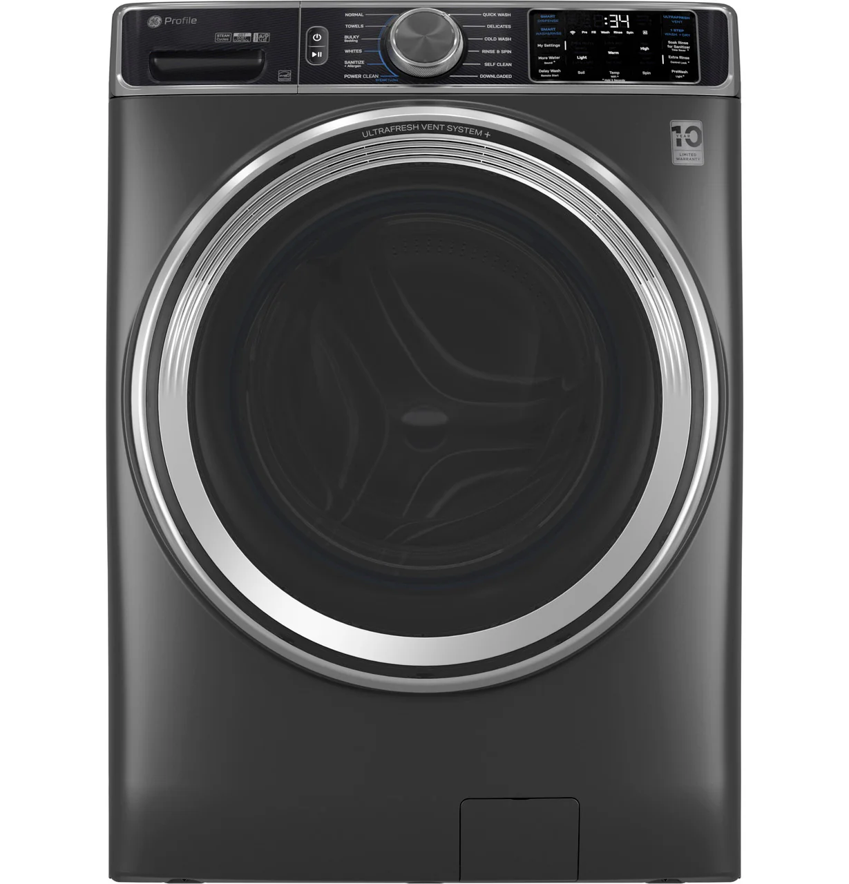 GE Profile™ 5.5 cu. ft. Capacity Smart Front Load ENERGY STAR® Steam Washer with UltraFresh Vent System+ and Smart Wash & Smart Rinse - Image 2