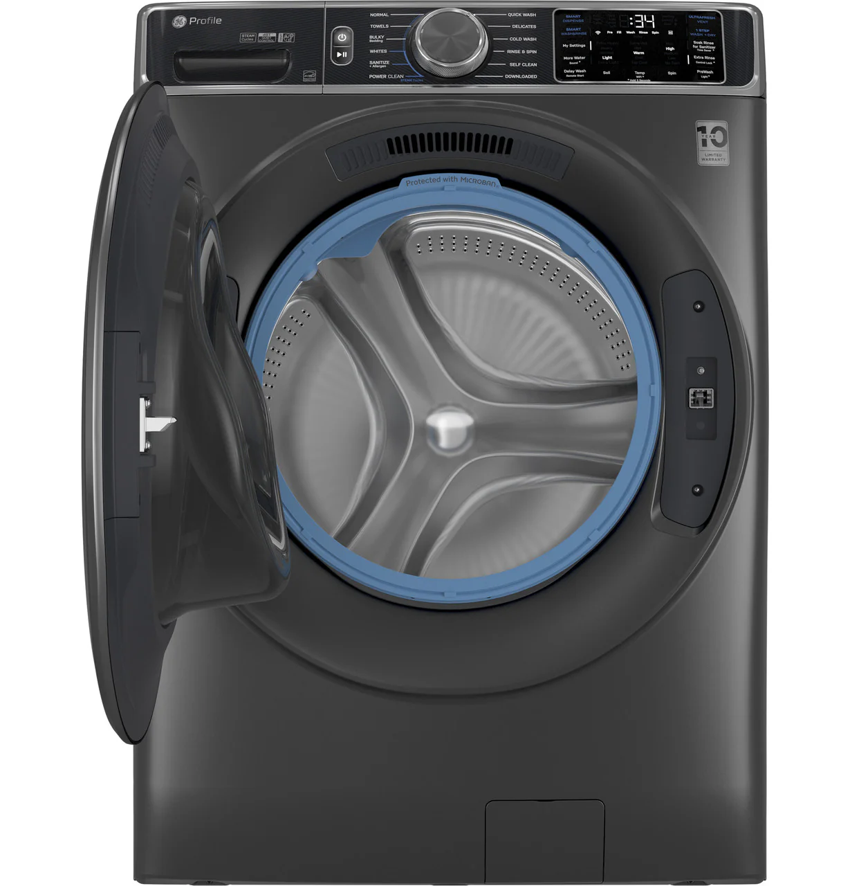 GE Profile™ 5.5 cu. ft. Capacity Smart Front Load ENERGY STAR® Steam Washer with UltraFresh Vent System+ and Smart Wash & Smart Rinse - Image 3