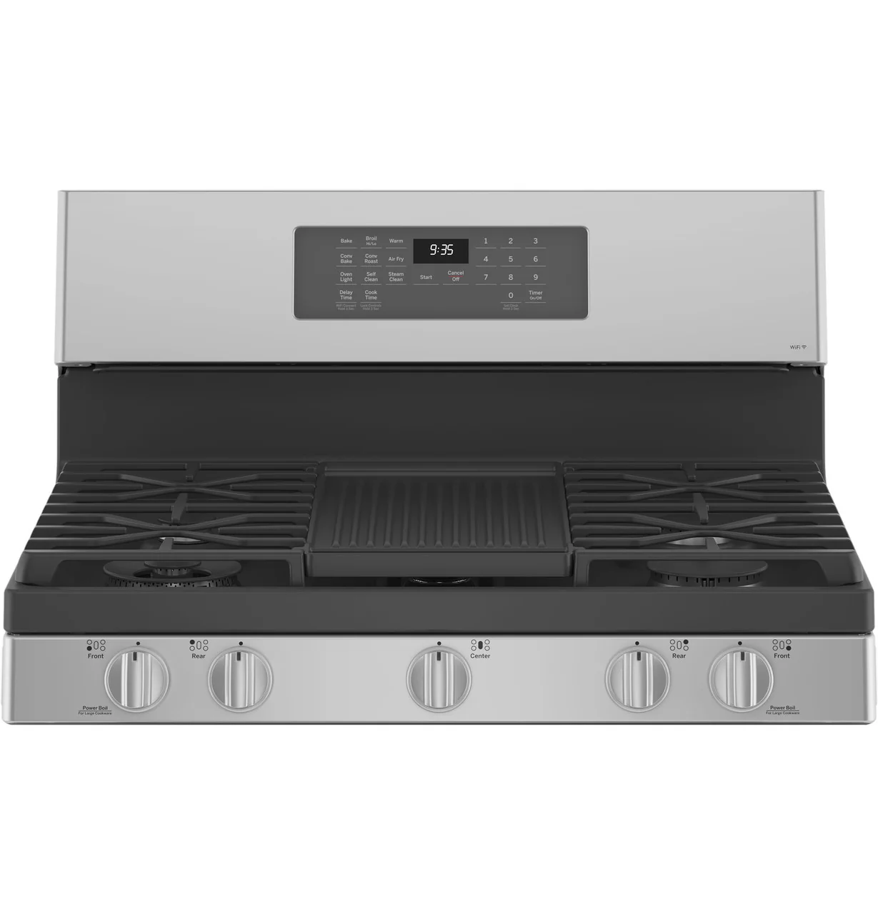 GE Profile™ Smart 30" Free-Standing Self Clean Gas Fingerprint Resistant Range with No Preheat Air Fry - Image 4