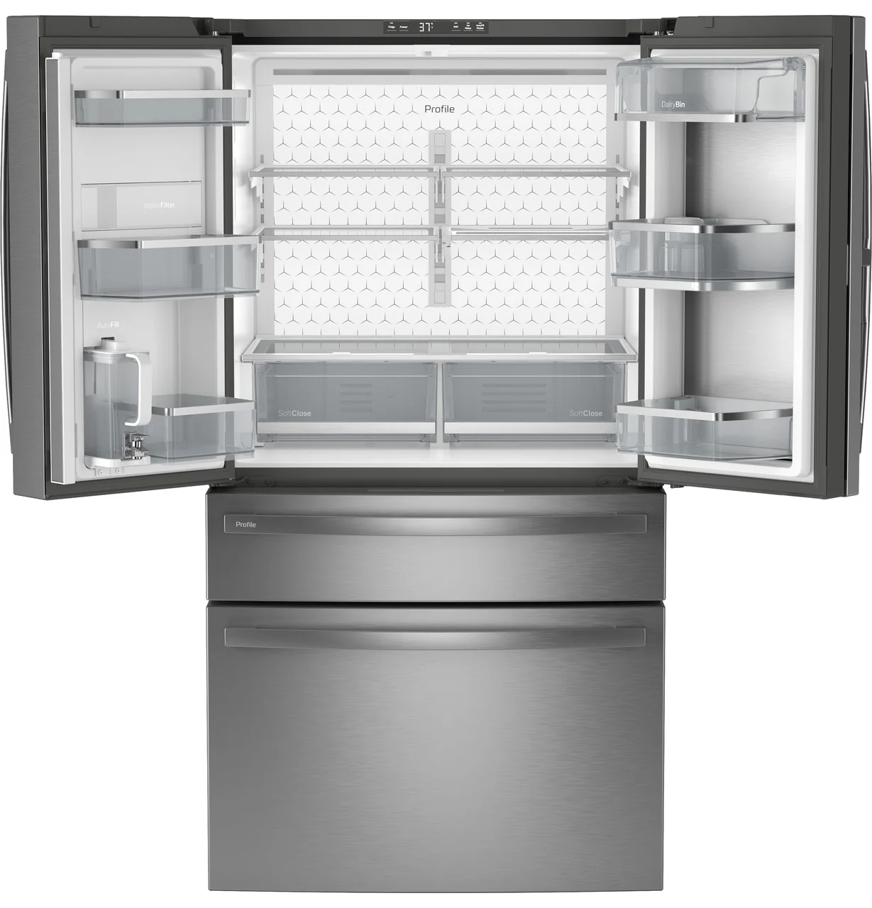 GE Profile™ ENERGY STAR® 29 Cu. Ft. Smart Fingerprint Resistant 4-Door French-Door Refrigerator with Door In Door - Image 2