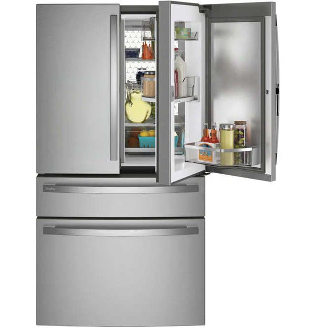 GE Profile™ ENERGY STAR® 29 Cu. Ft. Smart Fingerprint Resistant 4-Door French-Door Refrigerator with Door In Door - Image 3