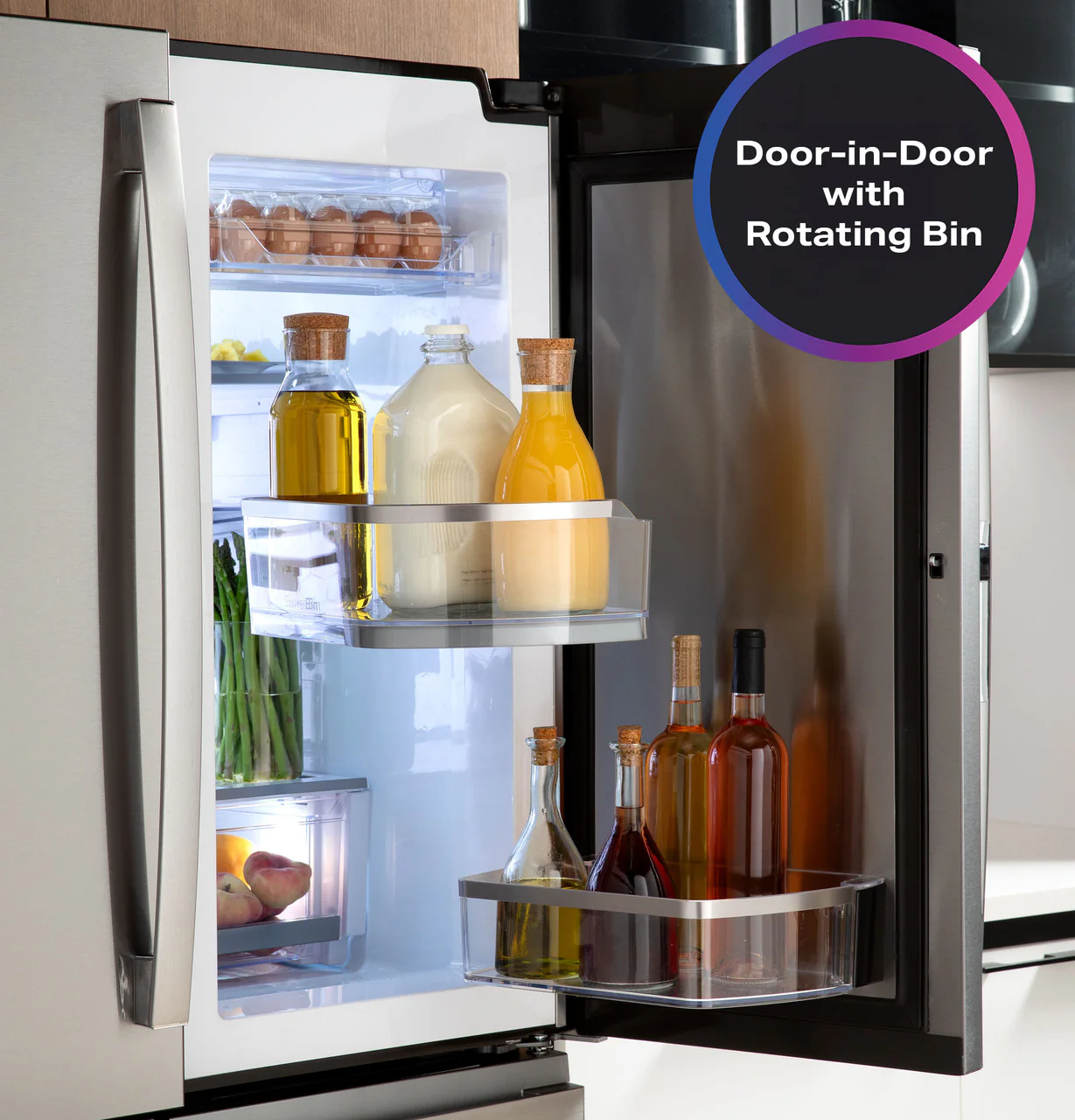 GE Profile™ ENERGY STAR® 29 Cu. Ft. Smart Fingerprint Resistant 4-Door French-Door Refrigerator with Door In Door - Image 4