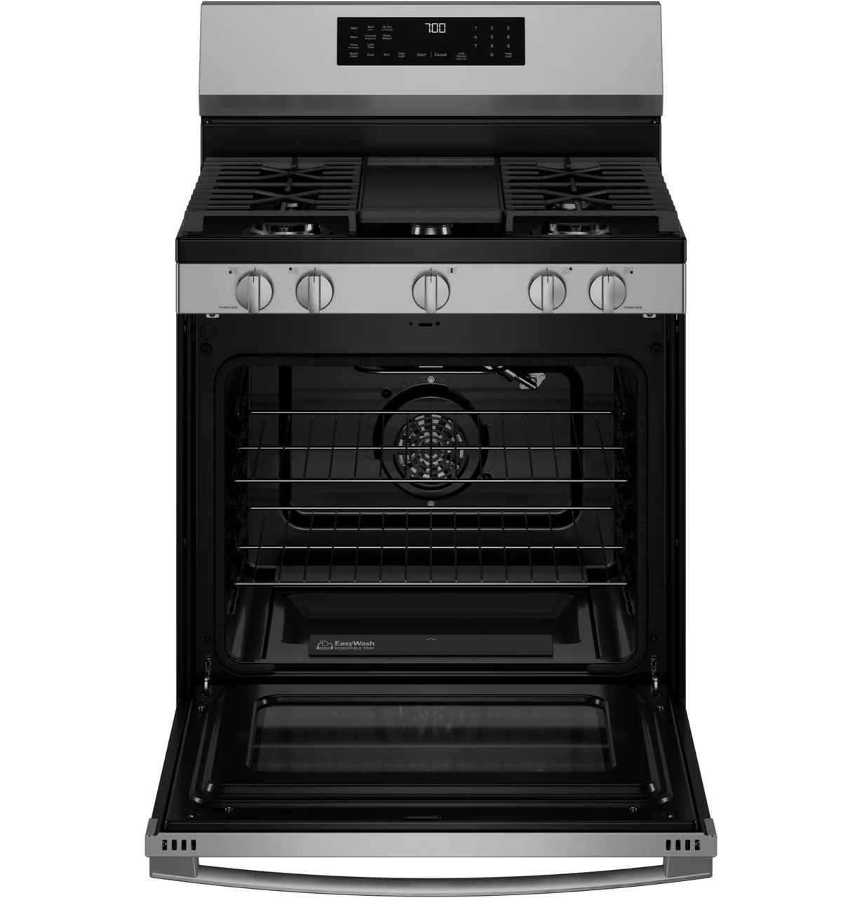 GE Profile™ 30” Smart Free-Standing Gas Convection Range with No Preheat Air Fry and EasyWash™ Oven Tray - Image 4