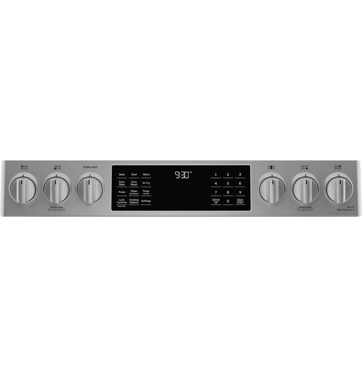GE Profile™ 30" Smart Slide-In Front-Control Gas Fingerprint Resistant Range with No Preheat Air Fry - Image 5