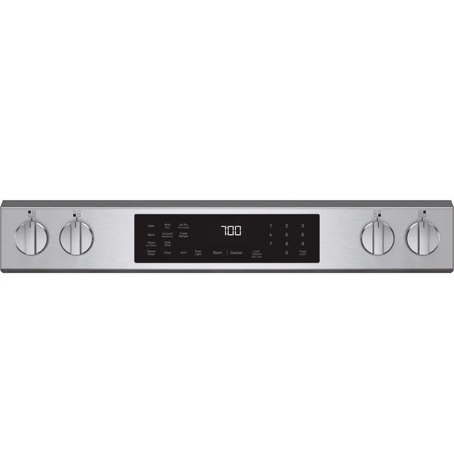 GE Profile Energy Star 30" Smart Slide-In Induction and Convection Range with No Preheat Air Fry and EasyWash Oven Tray: - Image 5