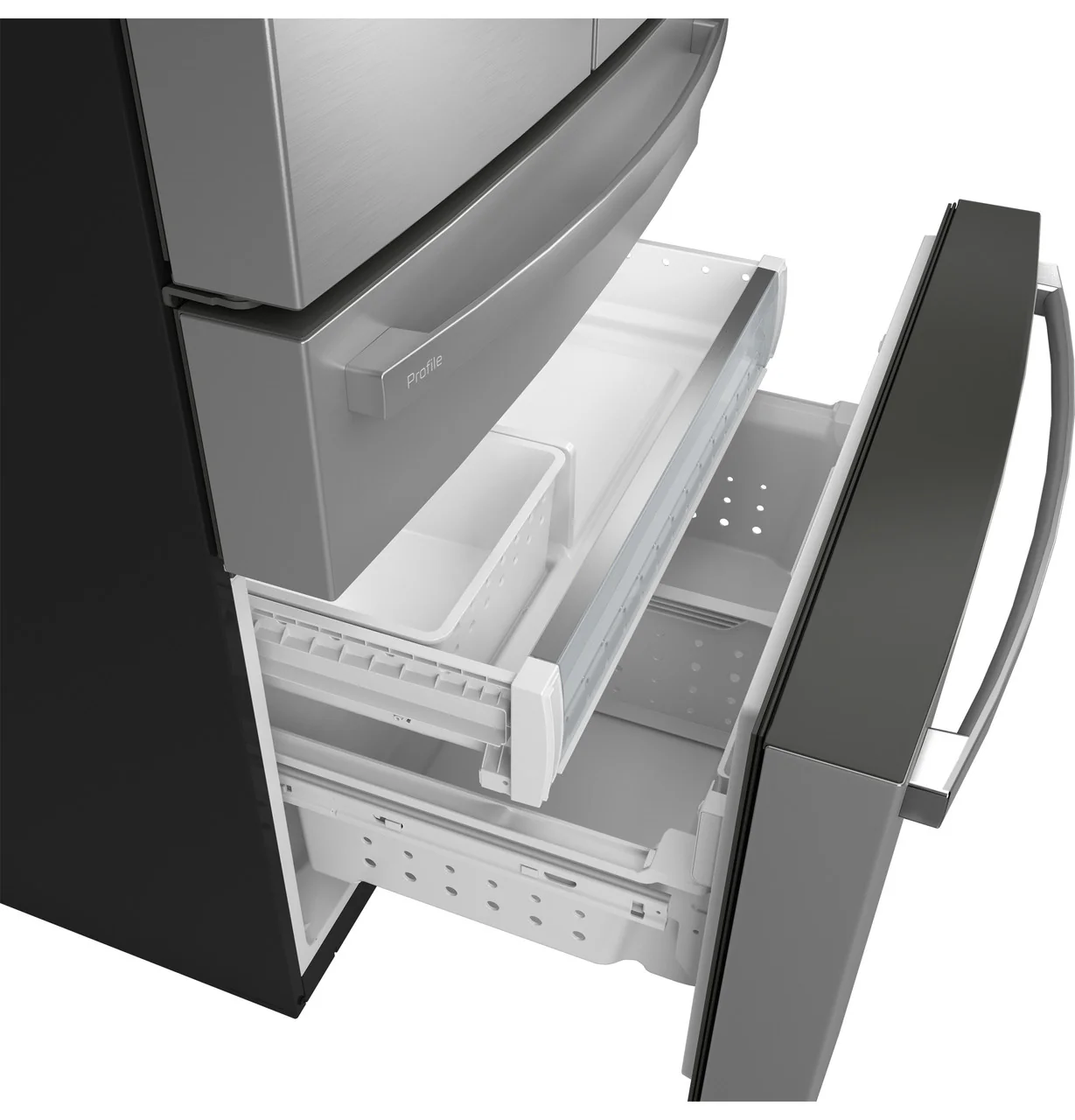 GE Profile™ ENERGY STAR® 23.3 Cu. Ft. Smart Counter-Depth Fingerprint Resistant 4-Door French-Door Refrigerator with Door In Door - Image 4