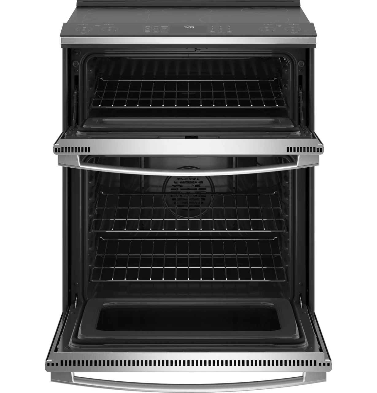 GE Profile™ 30" Smart Slide-In Electric Double Oven Convection Fingerprint Resistant Range - Image 3