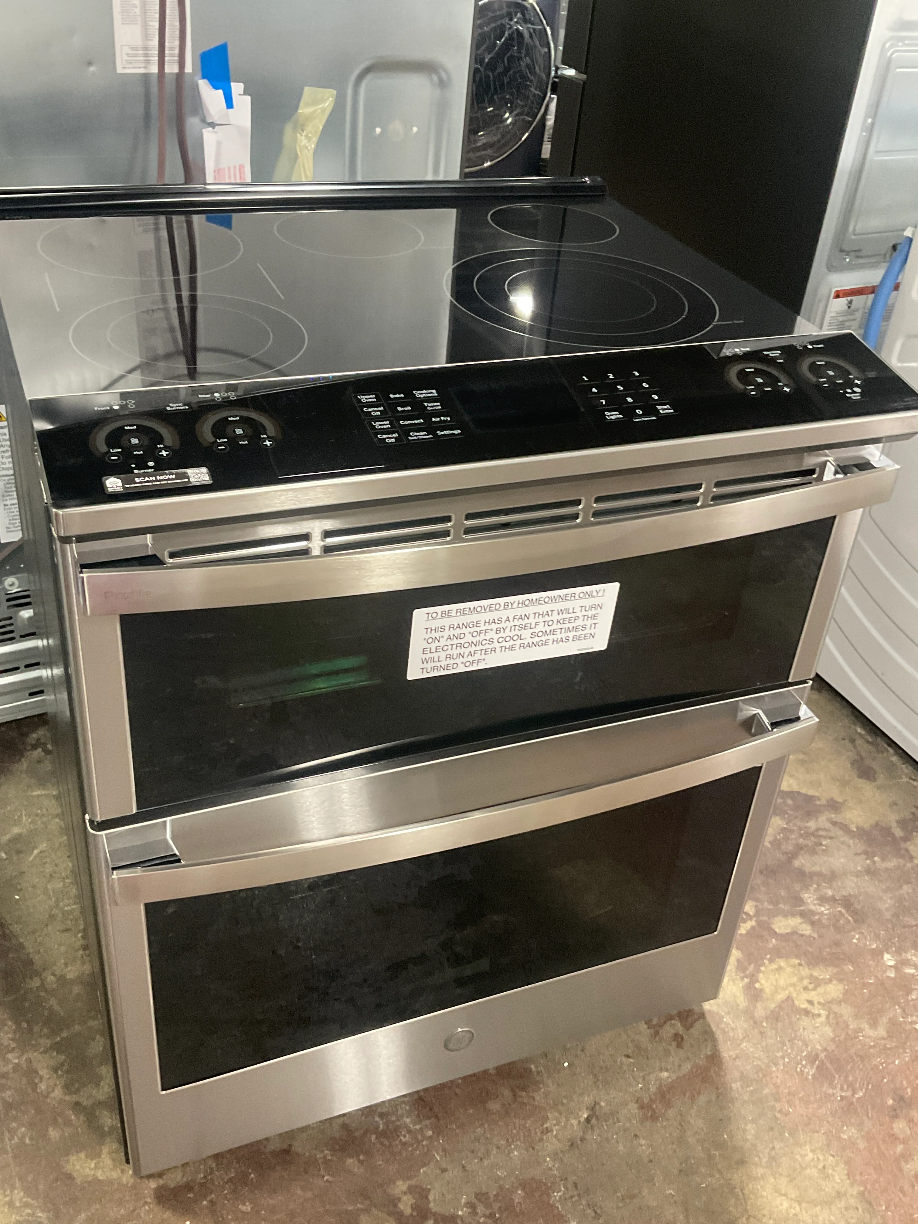 GE Profile™ 30" Smart Slide-In Electric Double Oven Convection Fingerprint Resistant Range - Image 6
