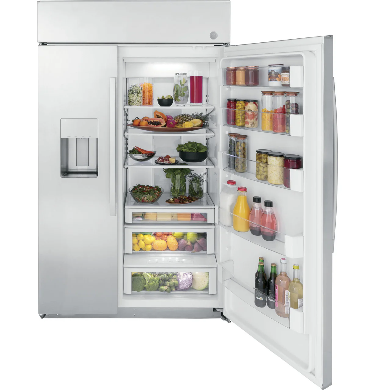 GE Profile™ 48" Smart Built-In Side-by-Side Refrigerator with Dispenser - Image 3