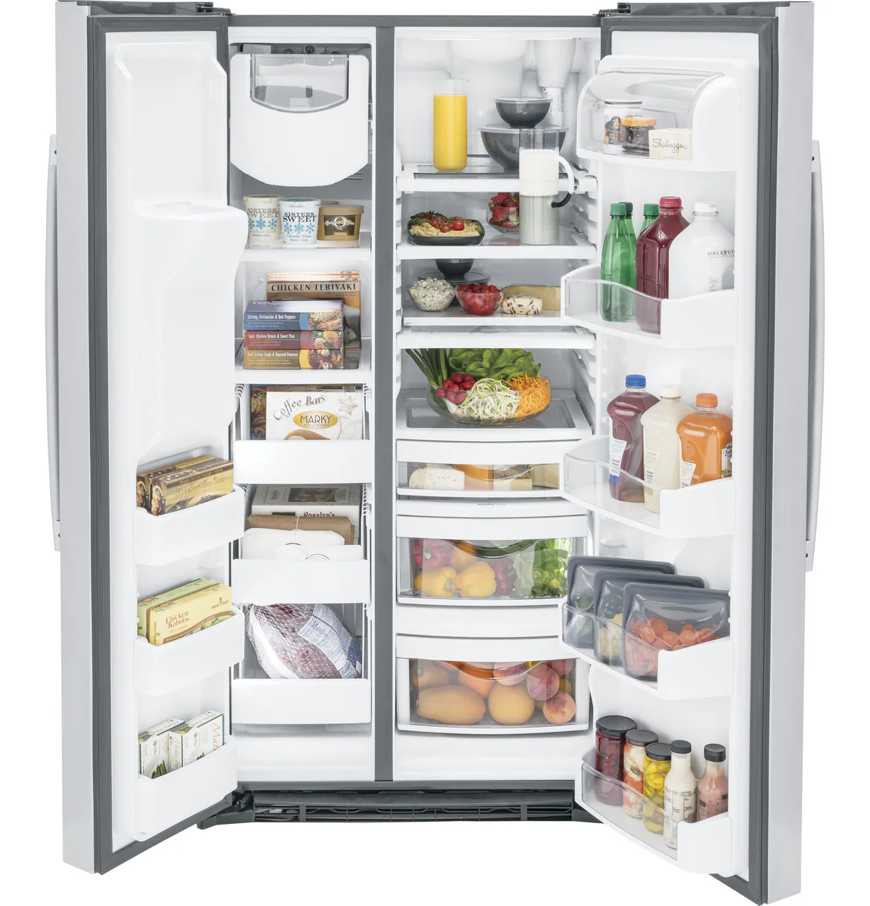 GE Profile™ ENERGY STAR® 25.3 Cu. Ft. Side-by-Side Refrigerator - Image 3