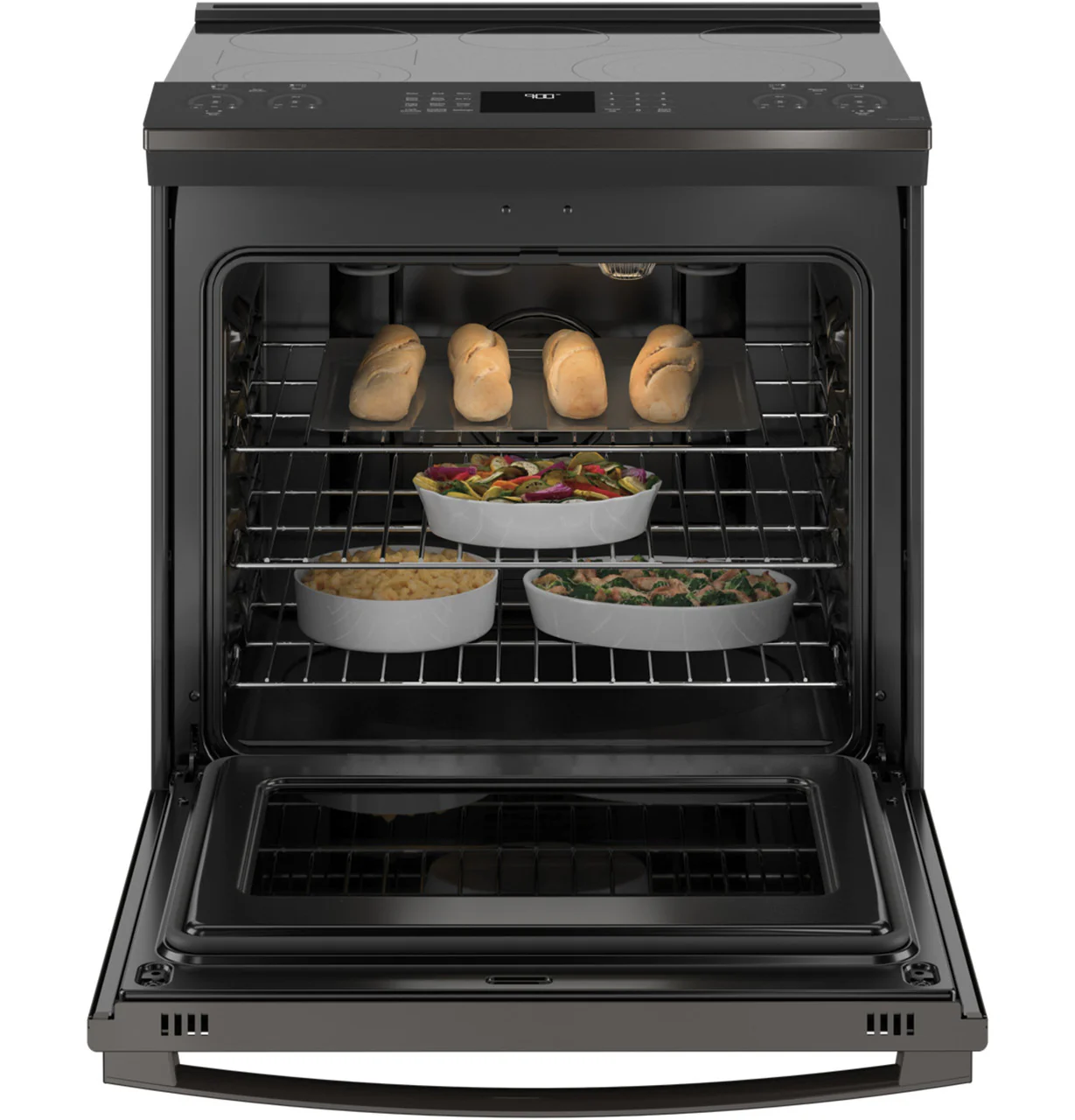 GE Profile™ 30" Smart Slide-In Electric Convection Range with No Preheat Air Fry - Image 3