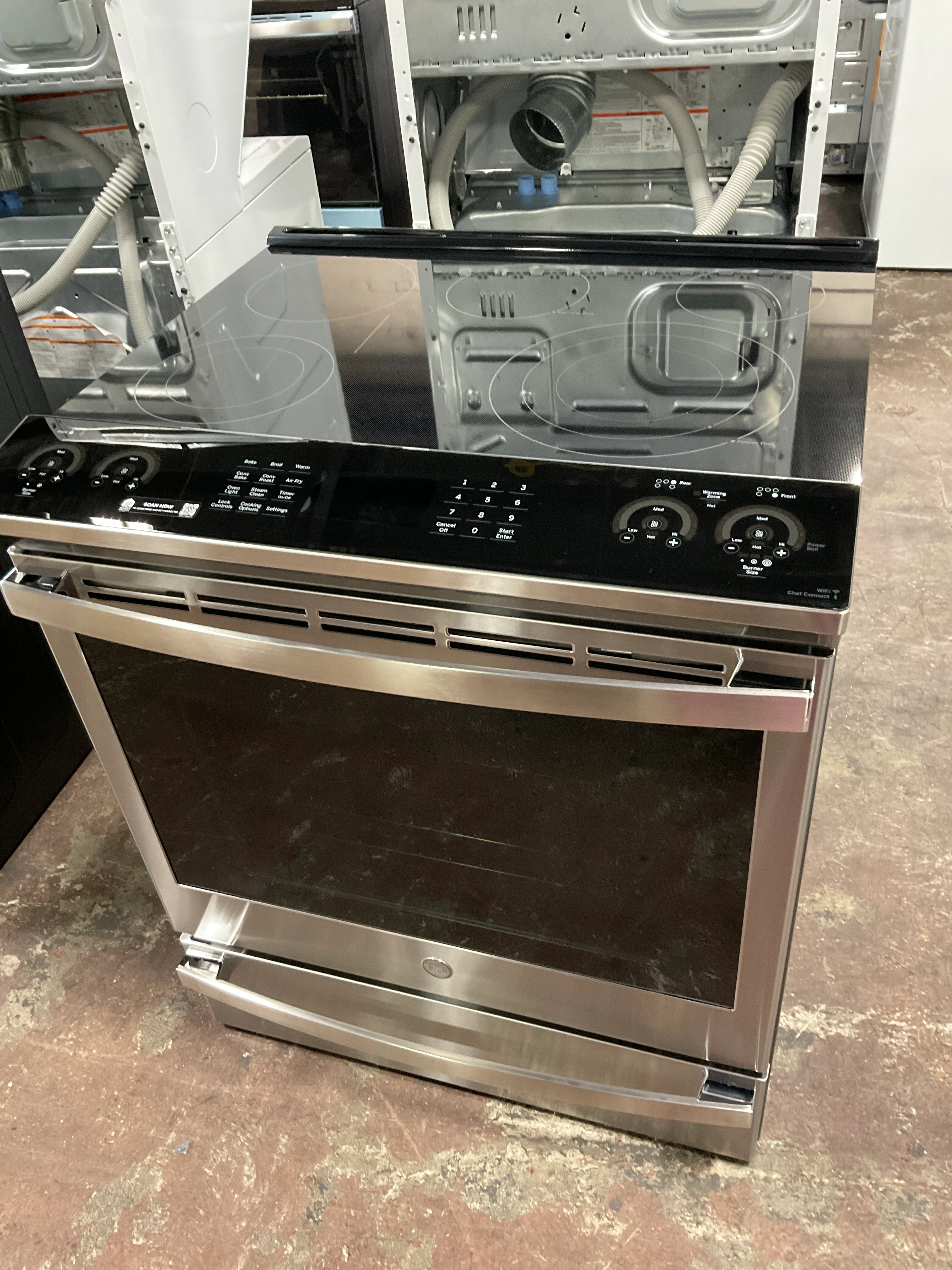 GE Profile™ 30" Smart Slide-In Electric Convection Fingerprint Resistant Range with No Preheat Air Fry - Image 12