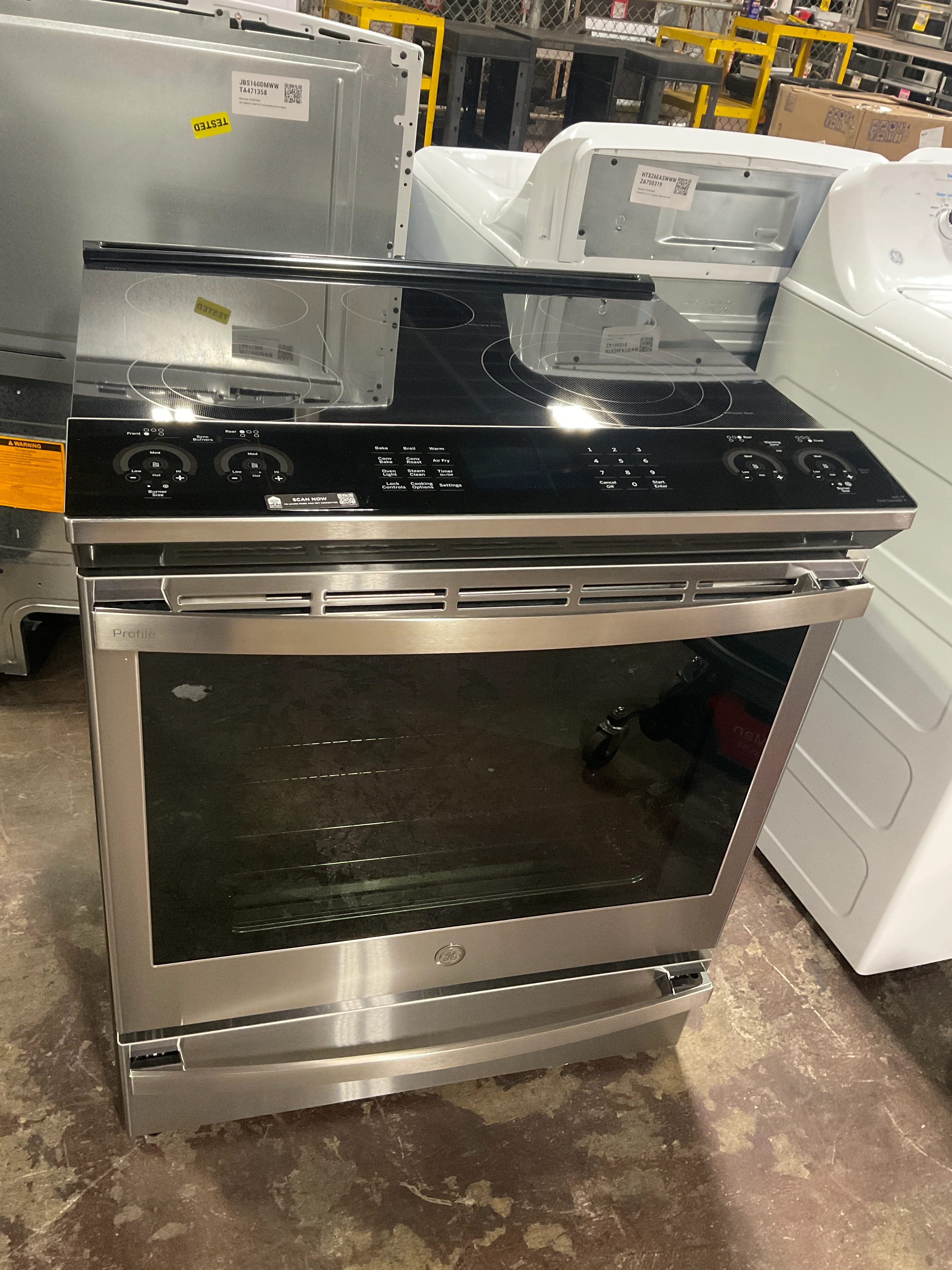 GE Profile™ 30" Smart Slide-In Electric Convection Fingerprint Resistant Range with No Preheat Air Fry - Image 14