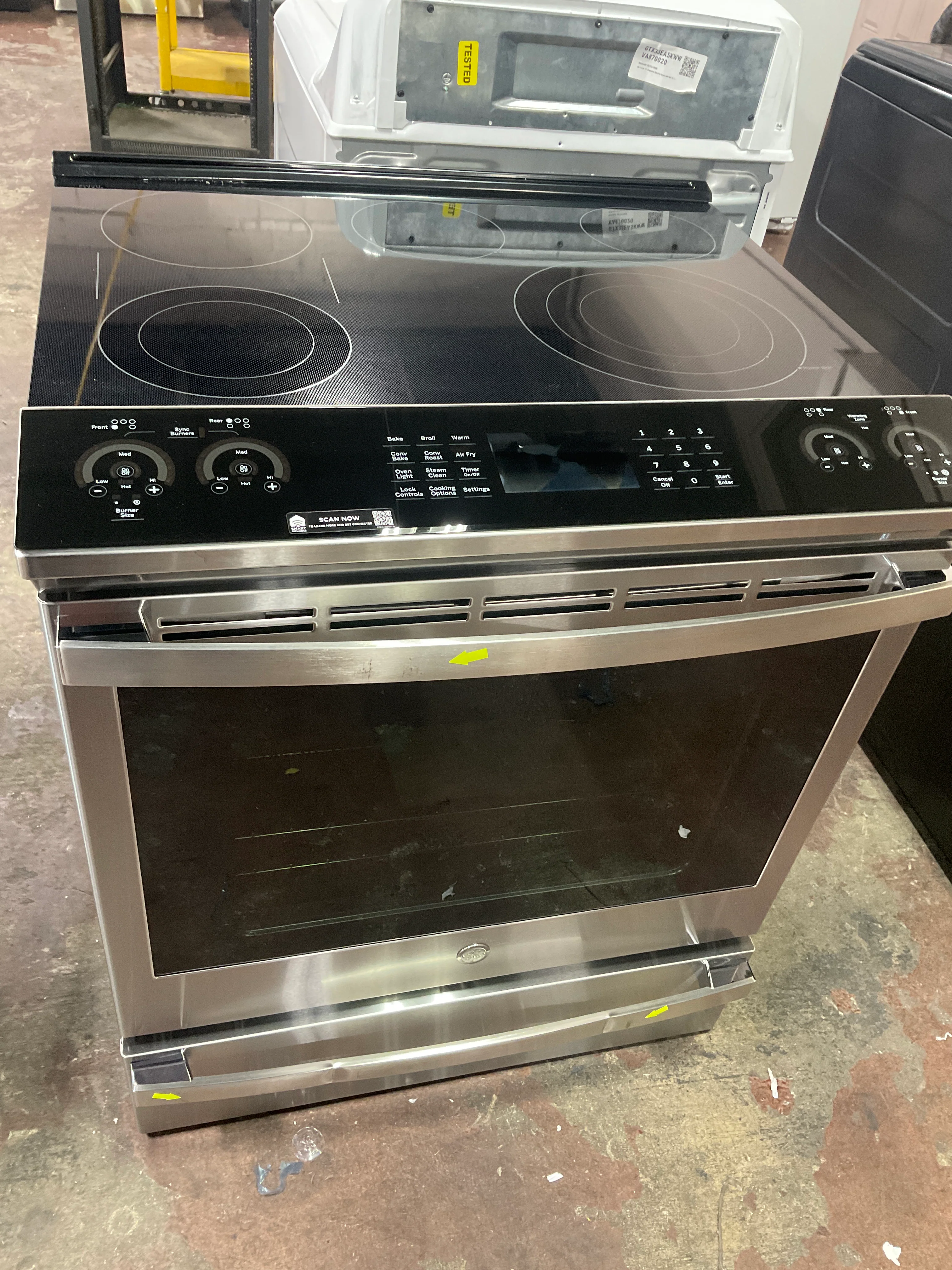 GE Profile™ 30" Smart Slide-In Electric Convection Fingerprint Resistant Range with No Preheat Air Fry - Image 15