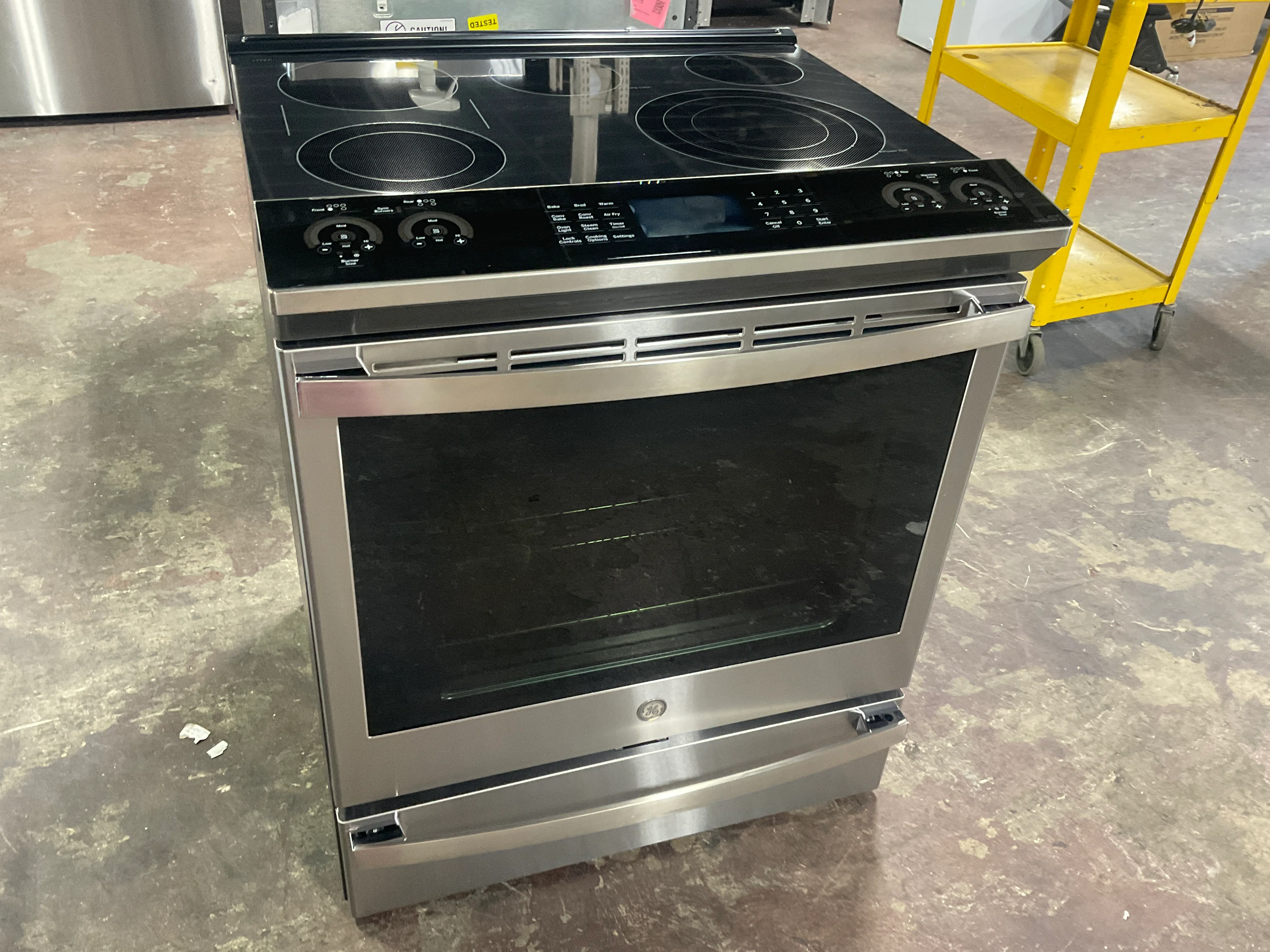 GE Profile™ 30" Smart Slide-In Electric Convection Fingerprint Resistant Range with No Preheat Air Fry - Image 6