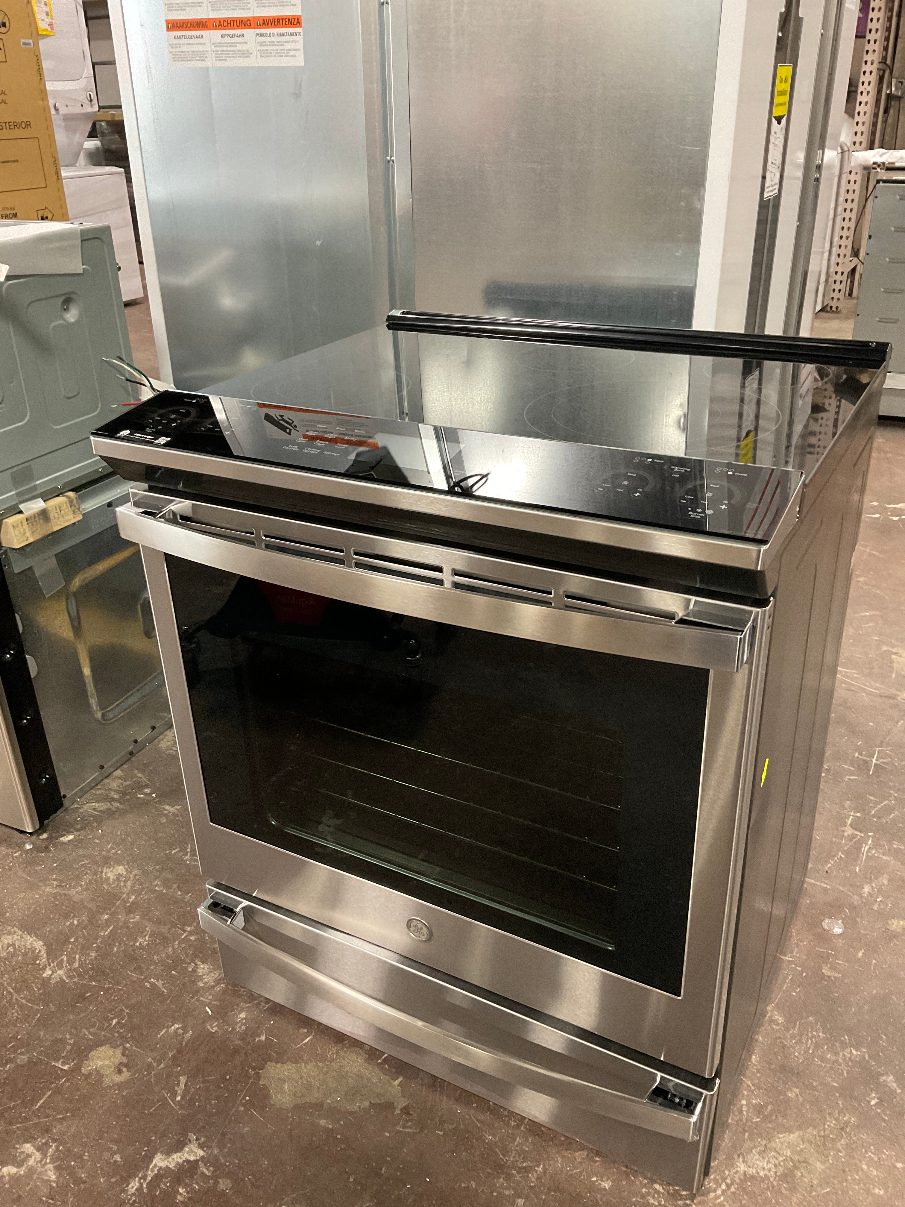 GE Profile™ 30" Smart Slide-In Electric Convection Fingerprint Resistant Range with No Preheat Air Fry - Image 7