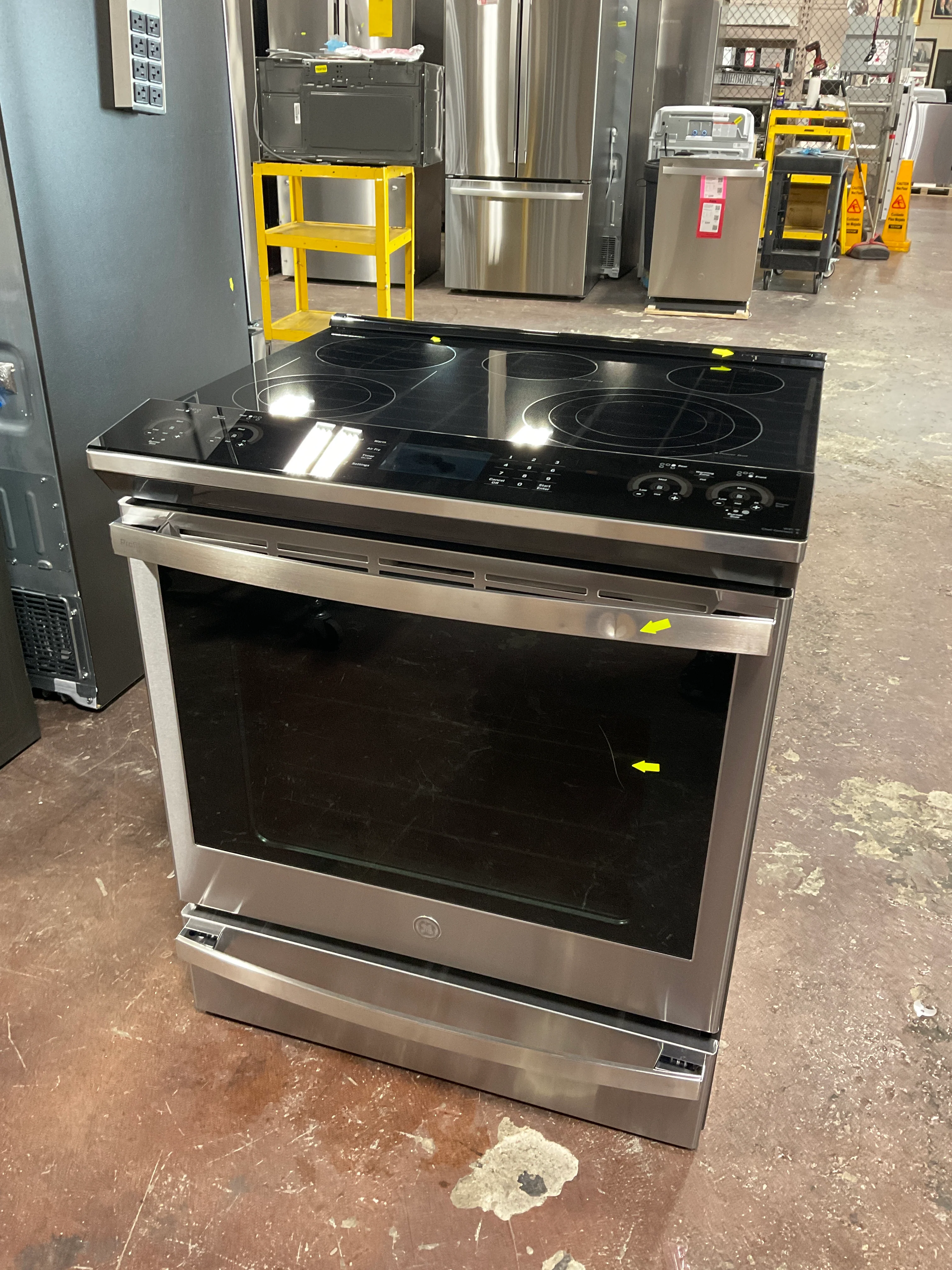 GE Profile™ 30" Smart Slide-In Electric Convection Fingerprint Resistant Range with No Preheat Air Fry - Image 9