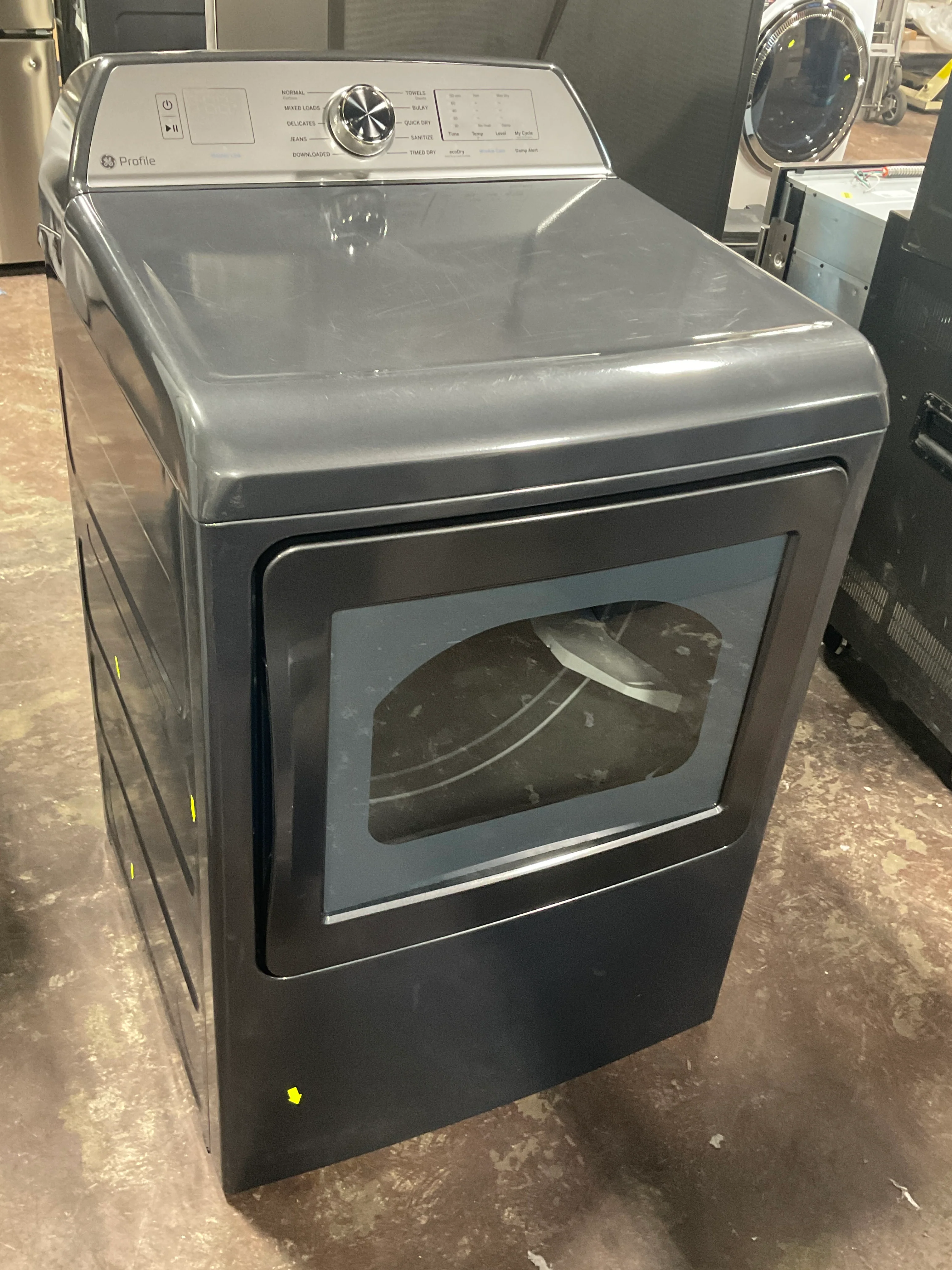 GE Profile™ ENERGY STAR® 7.4 cu. ft. Capacity aluminized alloy drum Electric Dryer with Sanitize Cycle and Sensor Dry - Image 10