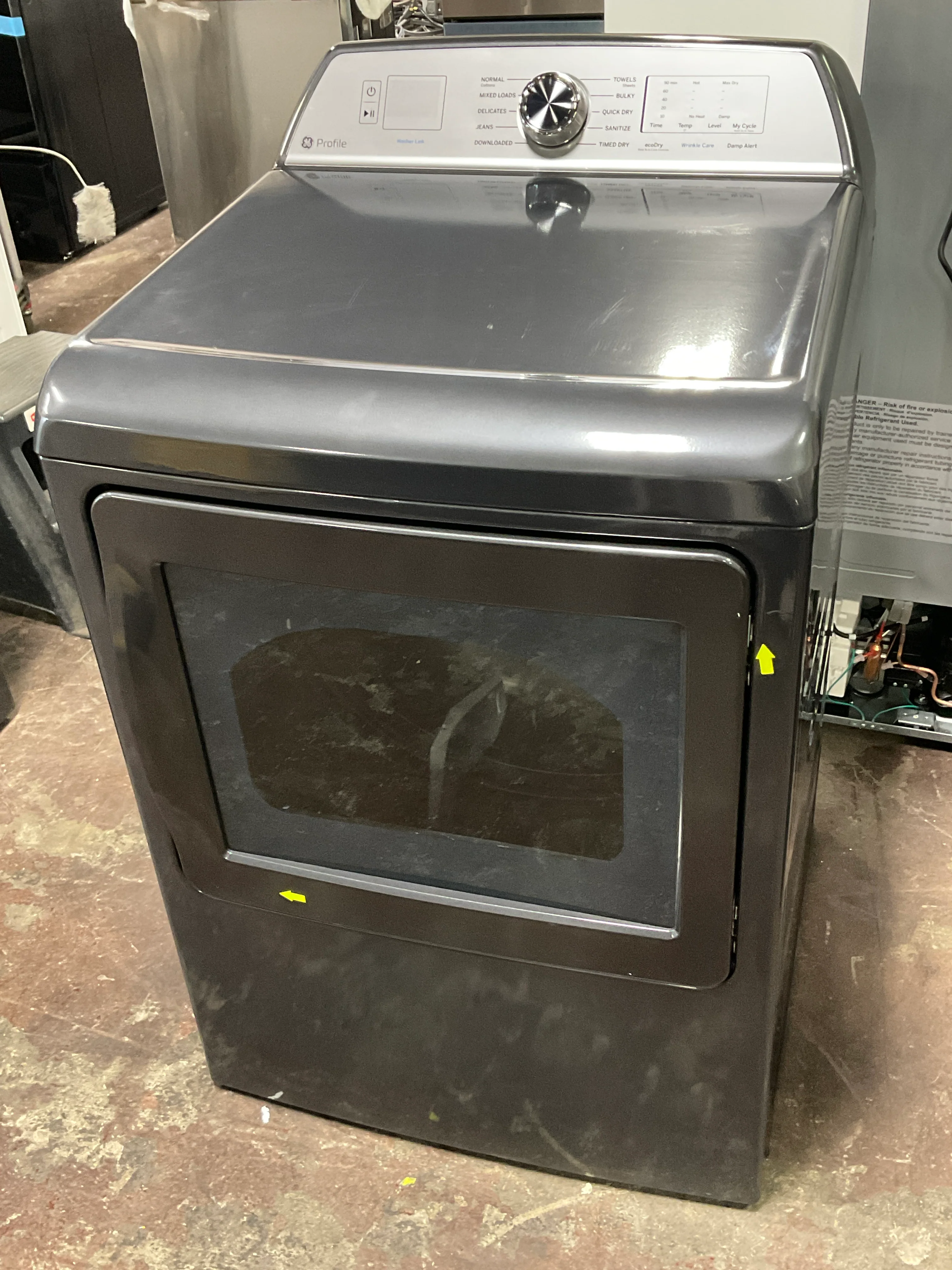 GE Profile™ ENERGY STAR® 7.4 cu. ft. Capacity aluminized alloy drum Electric Dryer with Sanitize Cycle and Sensor Dry - Image 11