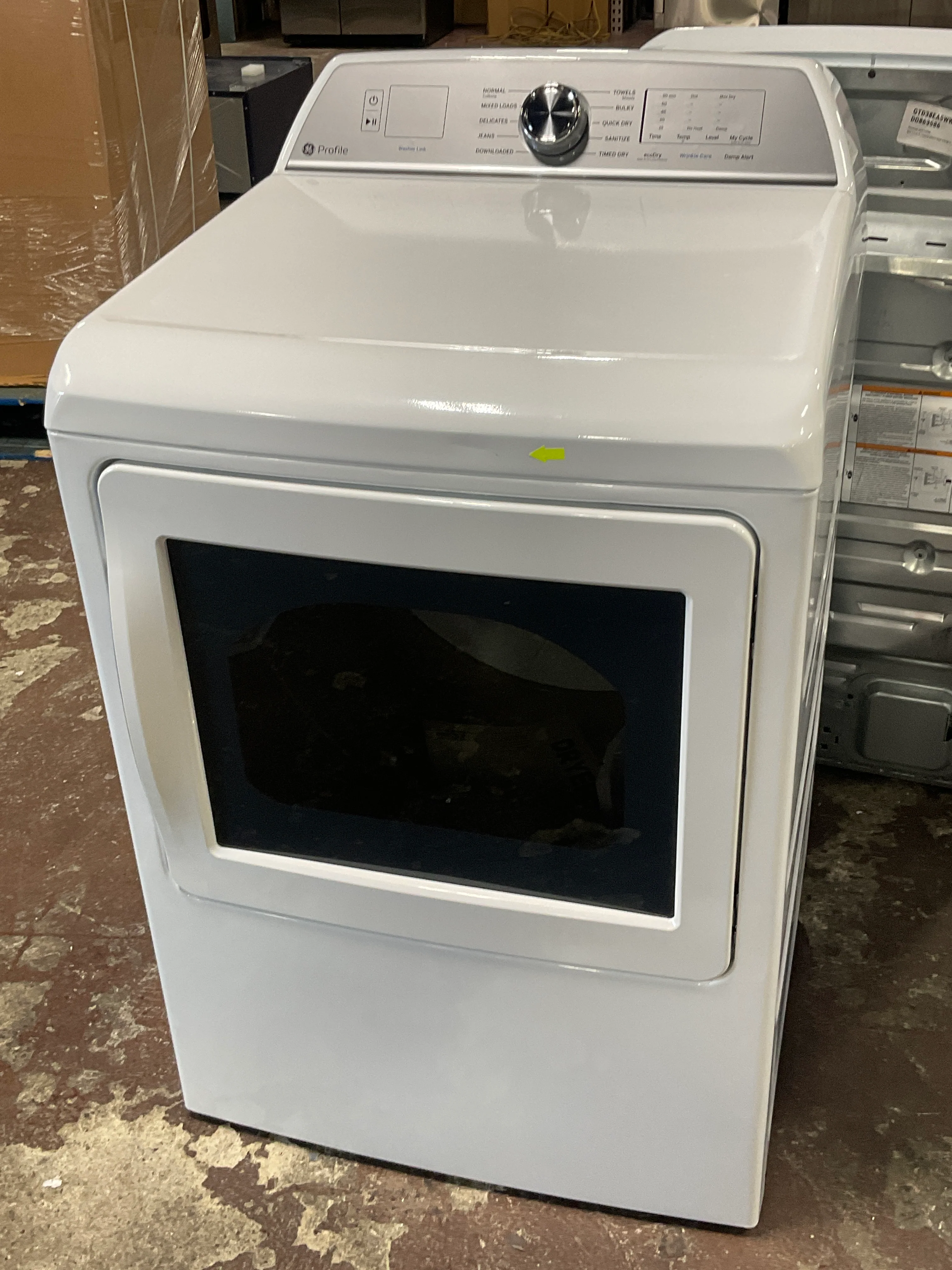 GE Profile™ ENERGY STAR® 7.4 cu. ft. Capacity aluminized alloy drum Electric Dryer with Sanitize Cycle and Sensor Dry - Image 12