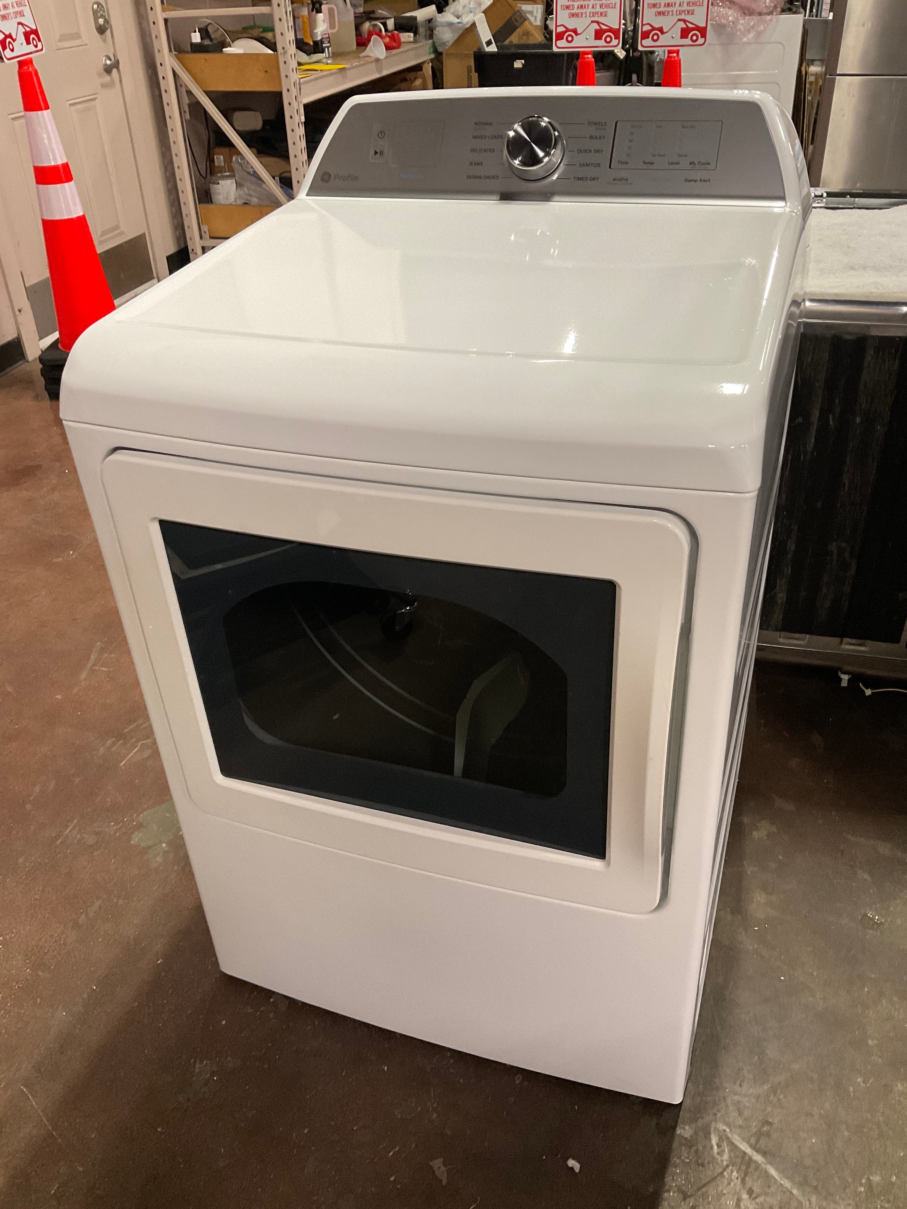 GE Profile™ ENERGY STAR® 7.4 cu. ft. Capacity aluminized alloy drum Electric Dryer with Sanitize Cycle and Sensor Dry - Image 13