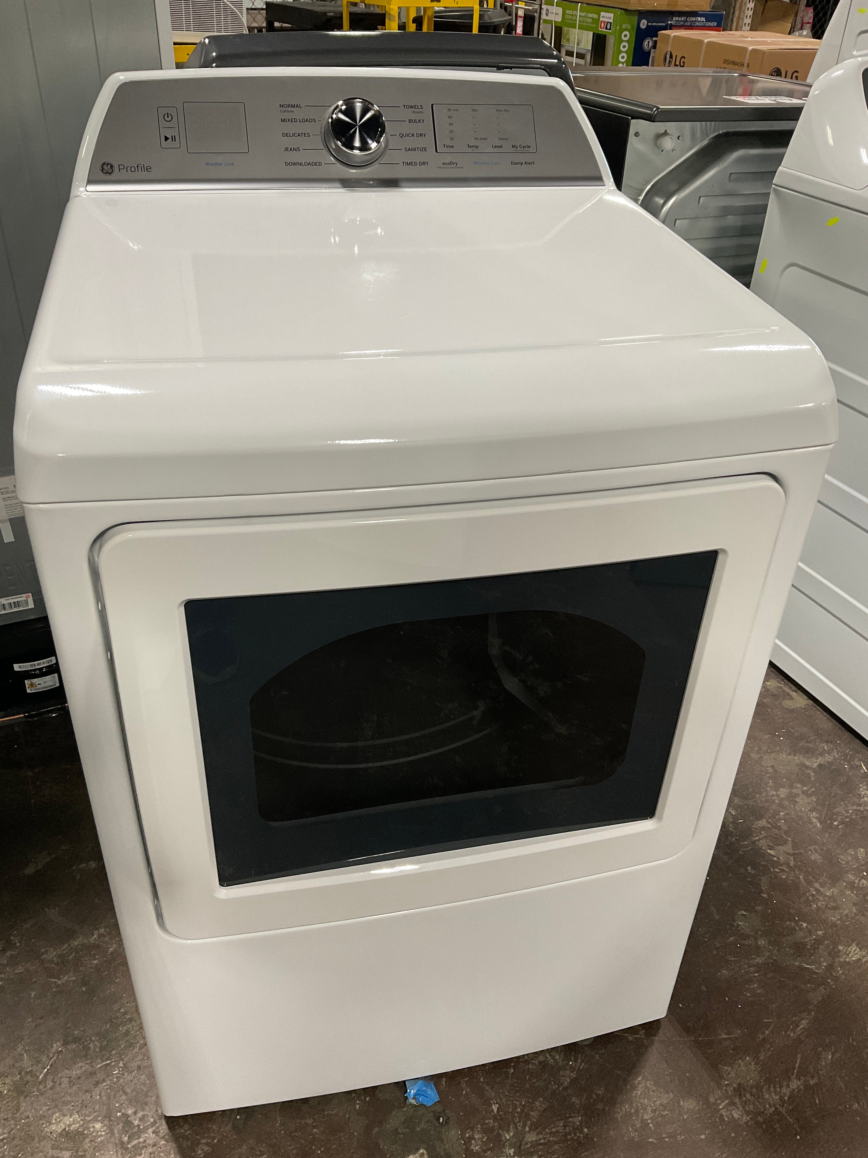 GE Profile™ ENERGY STAR® 7.4 cu. ft. Capacity aluminized alloy drum Electric Dryer with Sanitize Cycle and Sensor Dry - Image 15
