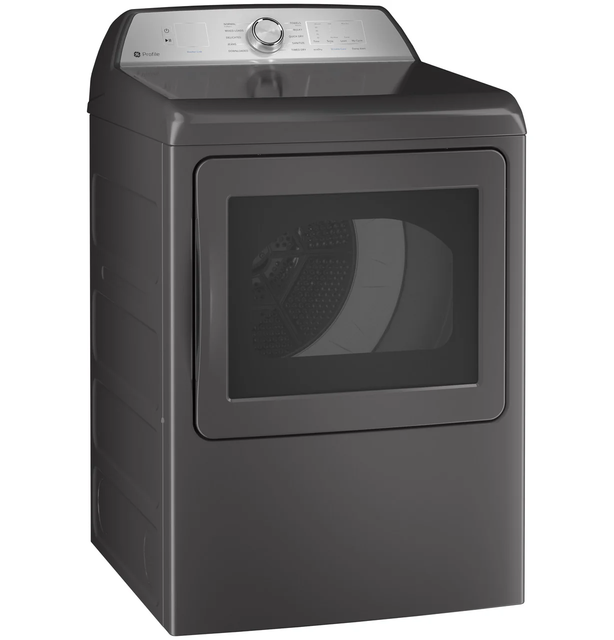 GE Profile™ ENERGY STAR® 7.4 cu. ft. Capacity aluminized alloy drum Gas Dryer with Sanitize Cycle and Sensor Dry - Image 3