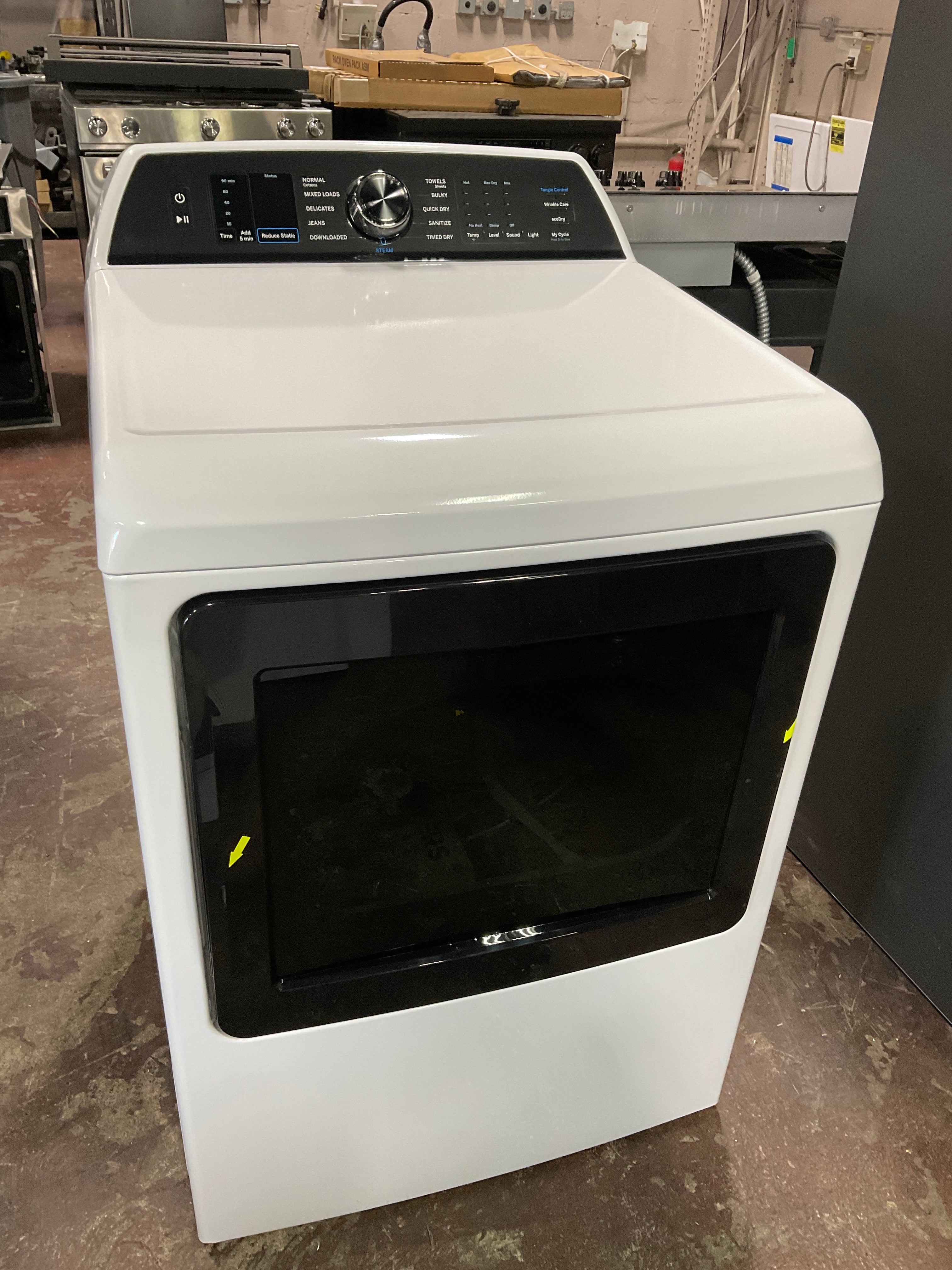 GE Profile™ ENERGY STAR® 7.4 cu. ft. Capacity Smart aluminized alloy drum Electric Dryer with Sanitize Cycle and Sensor Dry - Image 7