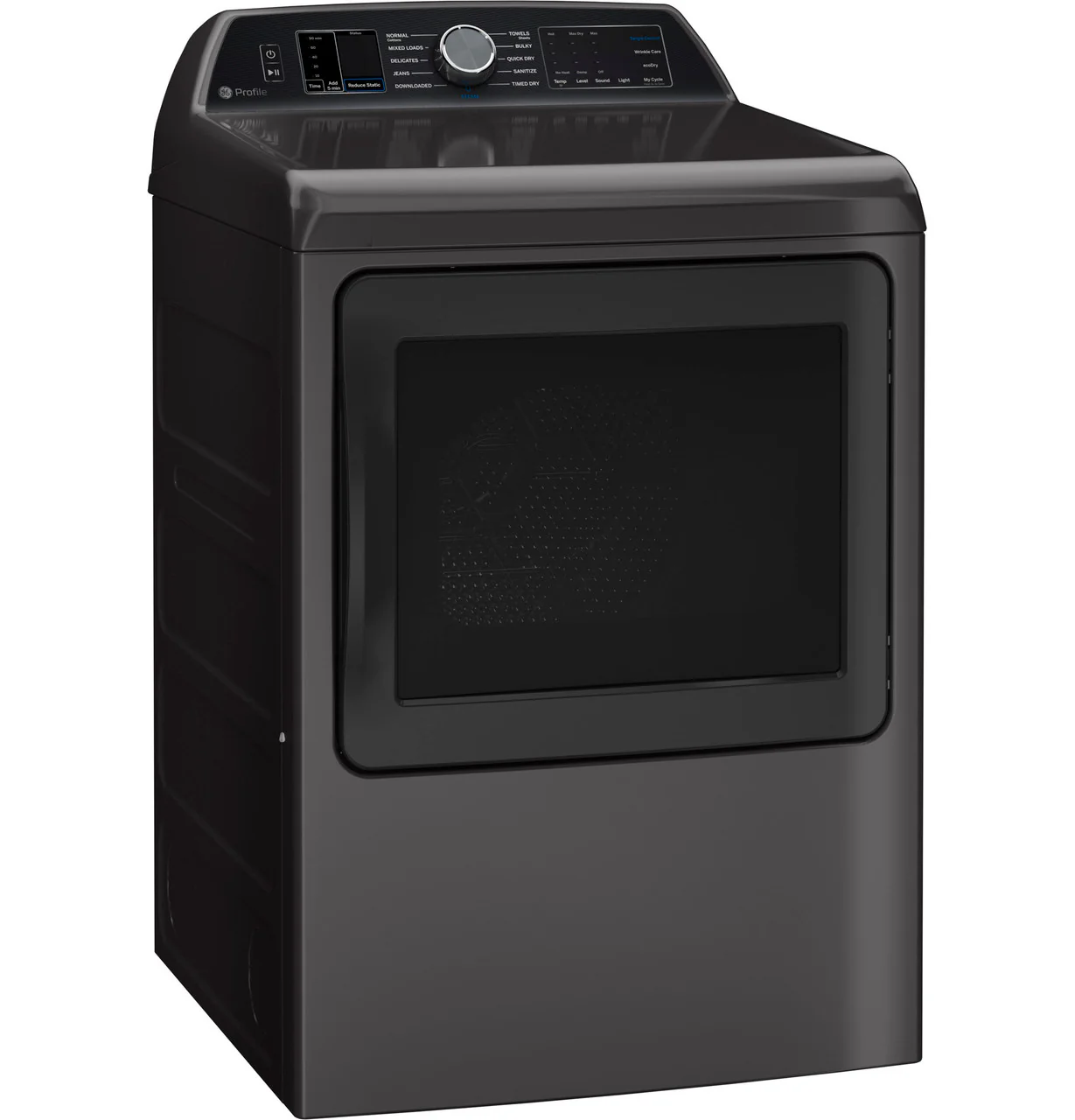 GE Profile™ ENERGY STAR® 7.4 cu. ft. Capacity Smart aluminized alloy drum Gas Dryer with Sanitize Cycle and Sensor Dry - Image 3