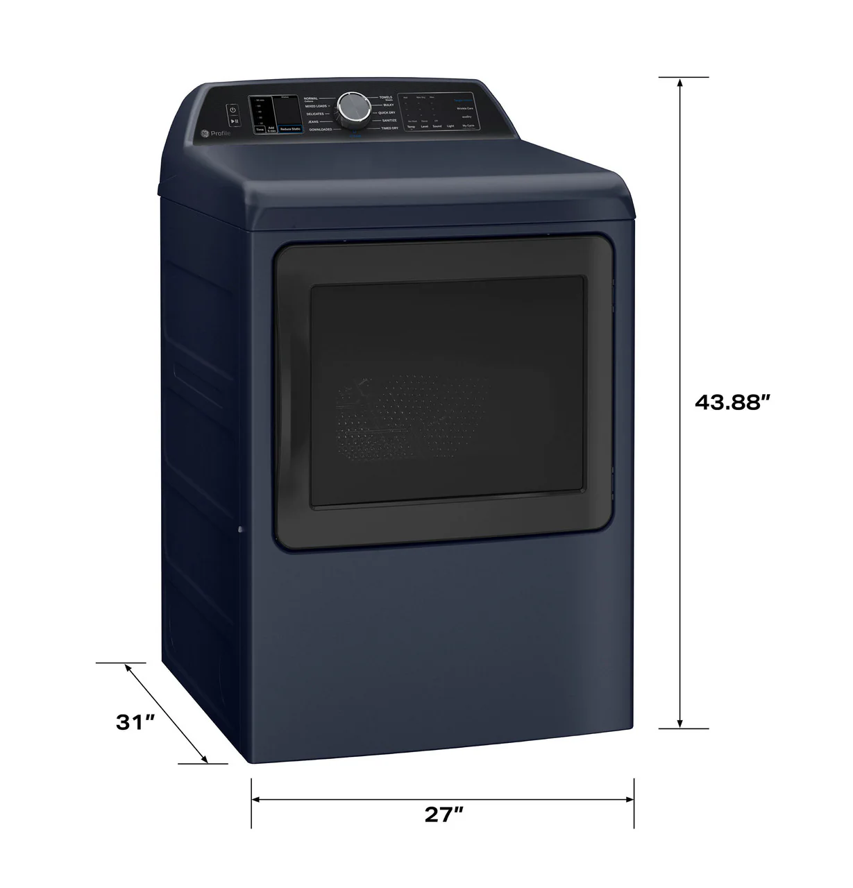 GE Profile™ ENERGY STAR® 7.3 cu. ft. Capacity Smart Electric Dryer with Steam and Washer Link - Image 4