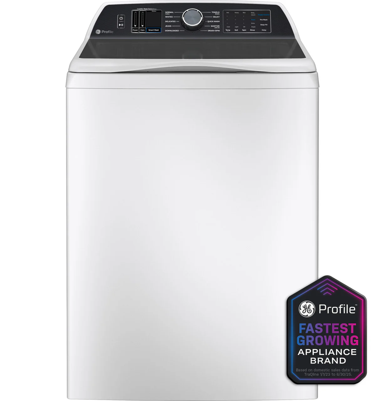 GE Profile™ ENERGY STAR® 5.3 cu. ft. Capacity Washer with Smarter Wash Technology and FlexDispense™