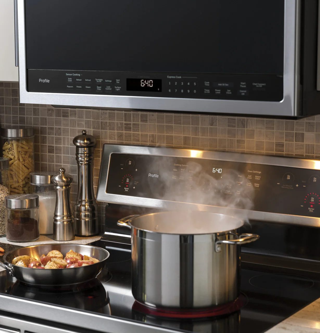 GE Profile™ 2.1 Cu. Ft. Over-the-Range Sensor Microwave Oven - Image 5