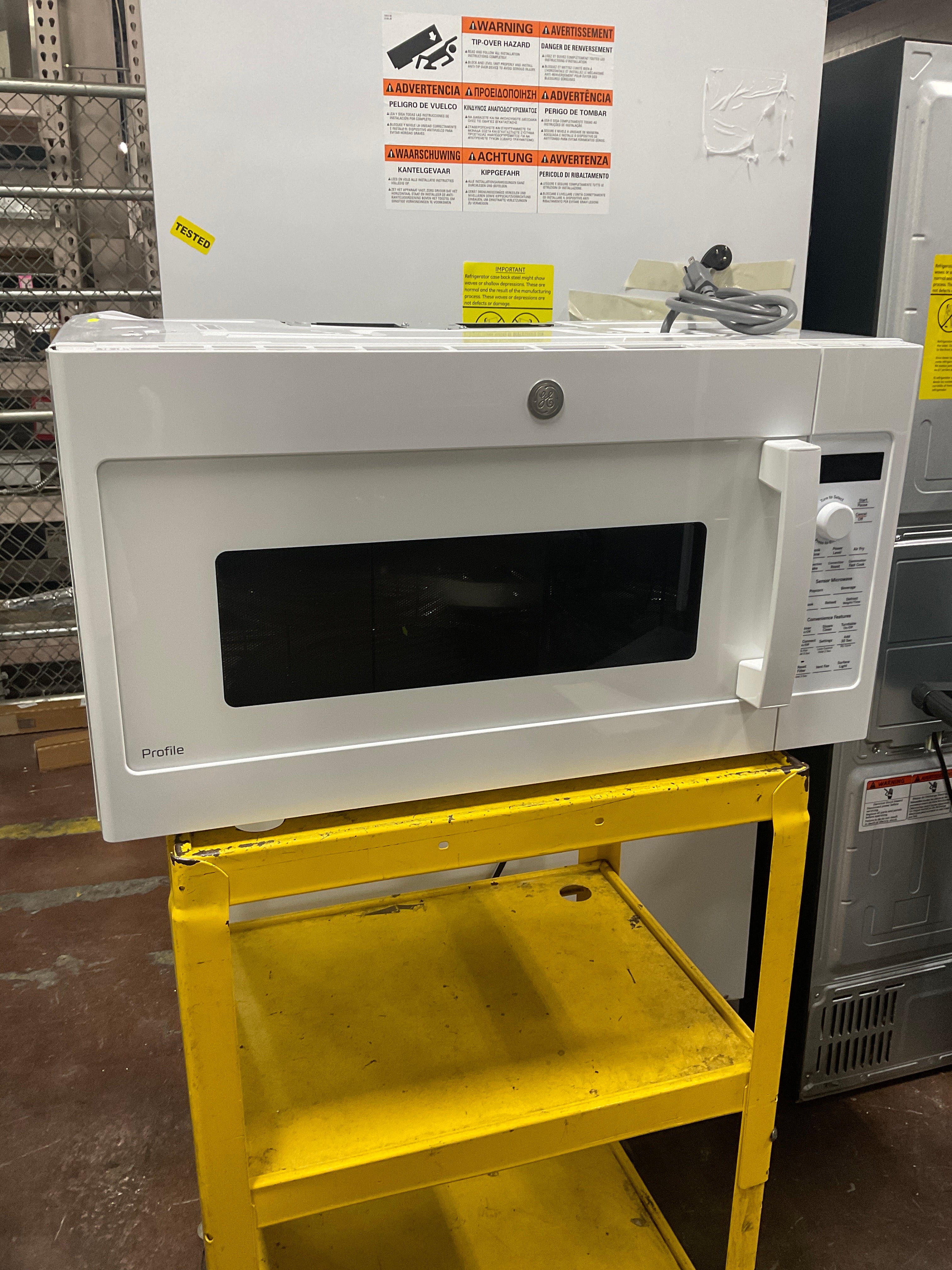 GE Profile™ 1.7 Cu. Ft. Convection Over-the-Range Microwave Oven - Image 4