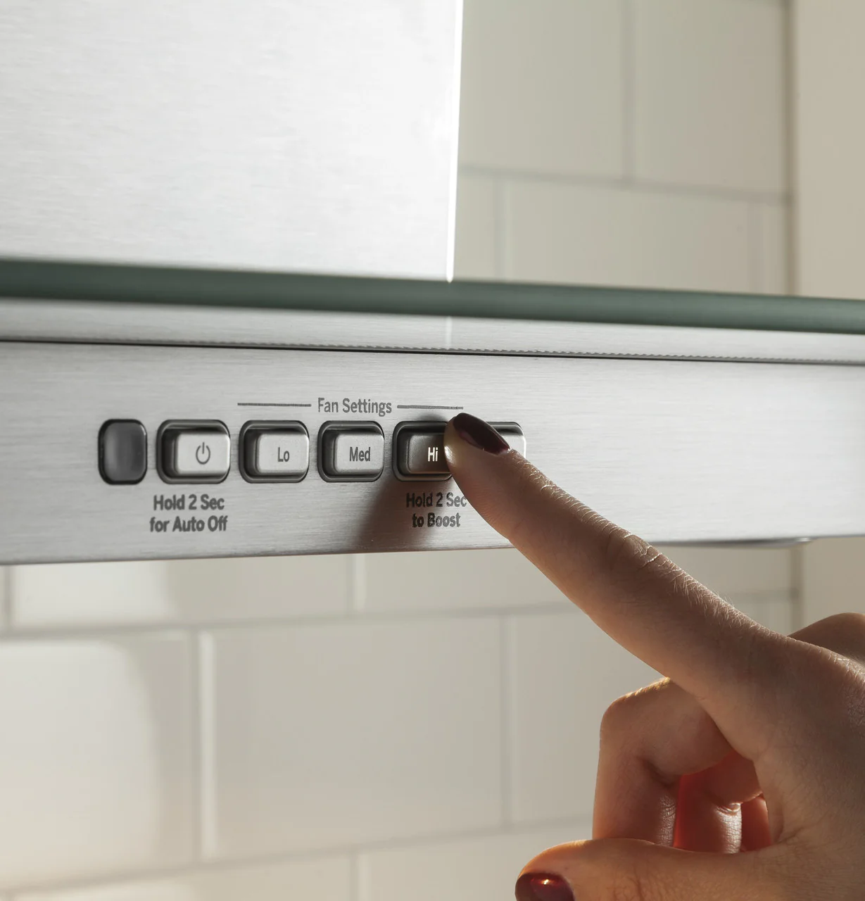 GE Profile™ Series 36" Wall-Mount Glass Canopy Chimney Hood - Image 4
