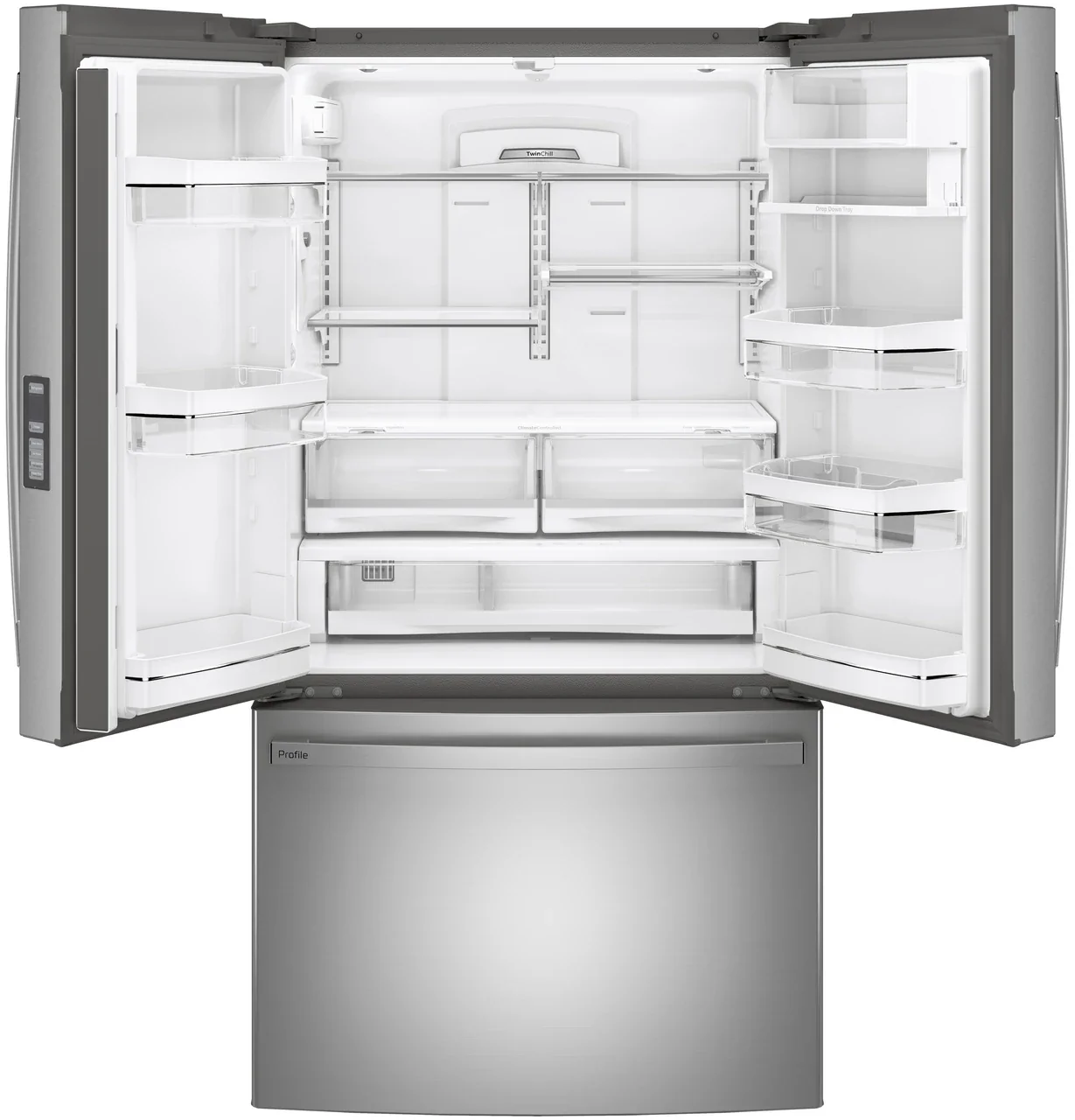 GE Profile™ ENERGY STAR® 23.1 Cu. Ft. Counter-Depth Fingerprint Resistant French-Door Refrigerator - Image 4
