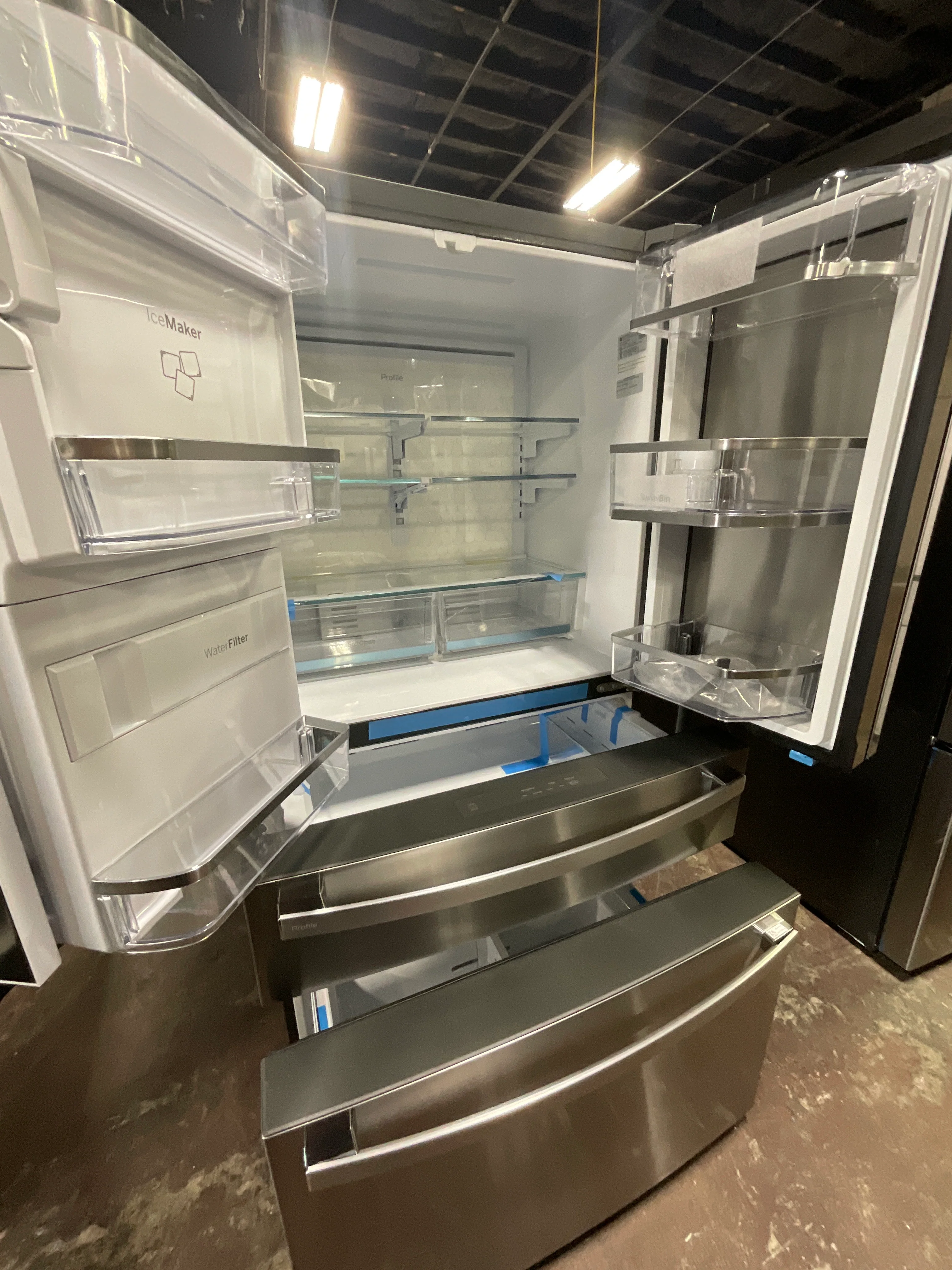 GE Profile™ 22.4 Cu. Ft. Smart Counter-Depth Fingerprint Resistant 4-Door French-Door Refrigerator with Door In Door - Image 10