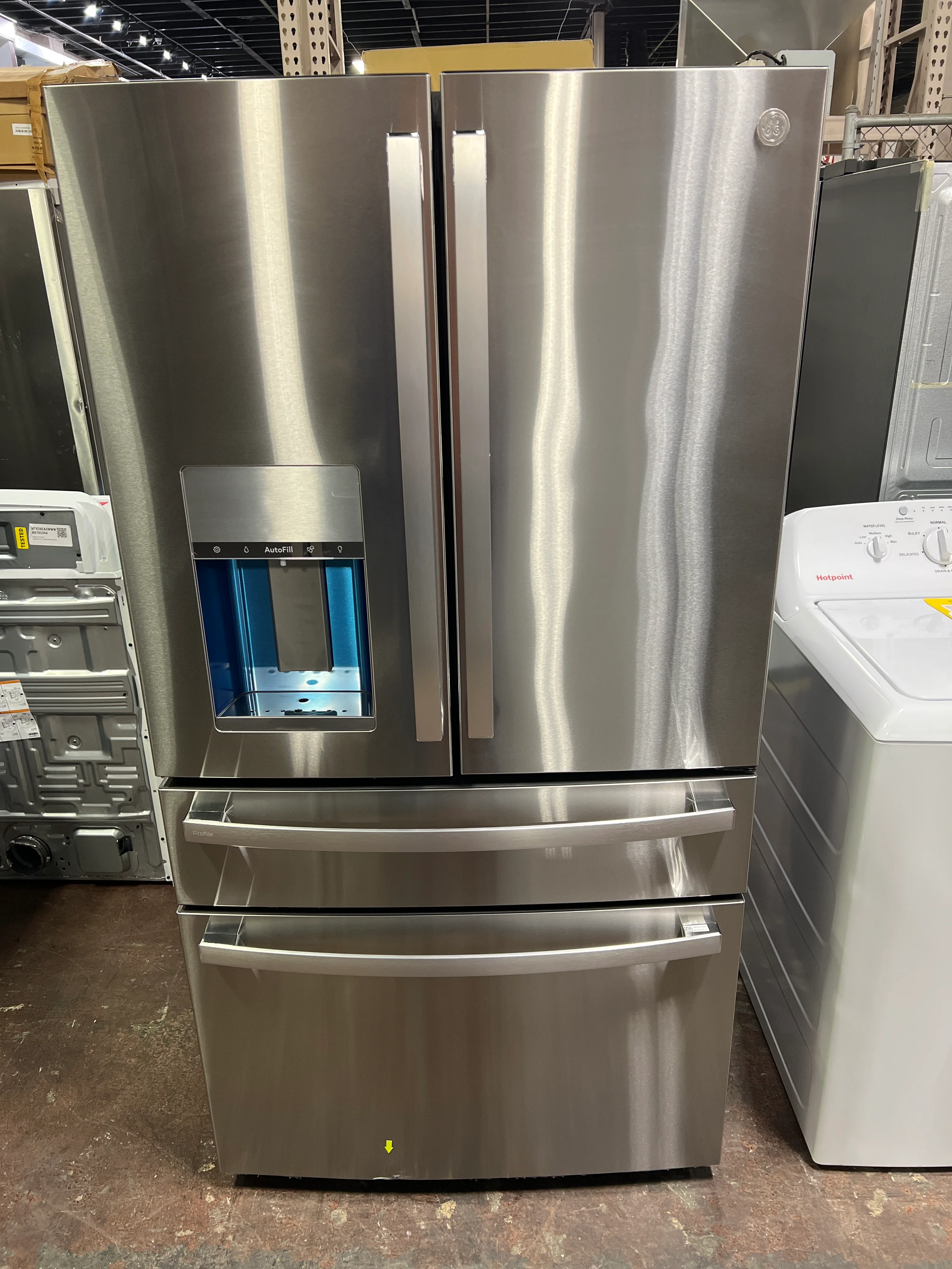 GE Profile™ 22.4 Cu. Ft. Smart Counter-Depth Fingerprint Resistant 4-Door French-Door Refrigerator with Door In Door - Image 9