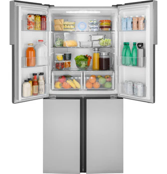 Haier ENERGY STAR® 16.8 Cu. Ft. Quad Door Refrigerator - Image 4