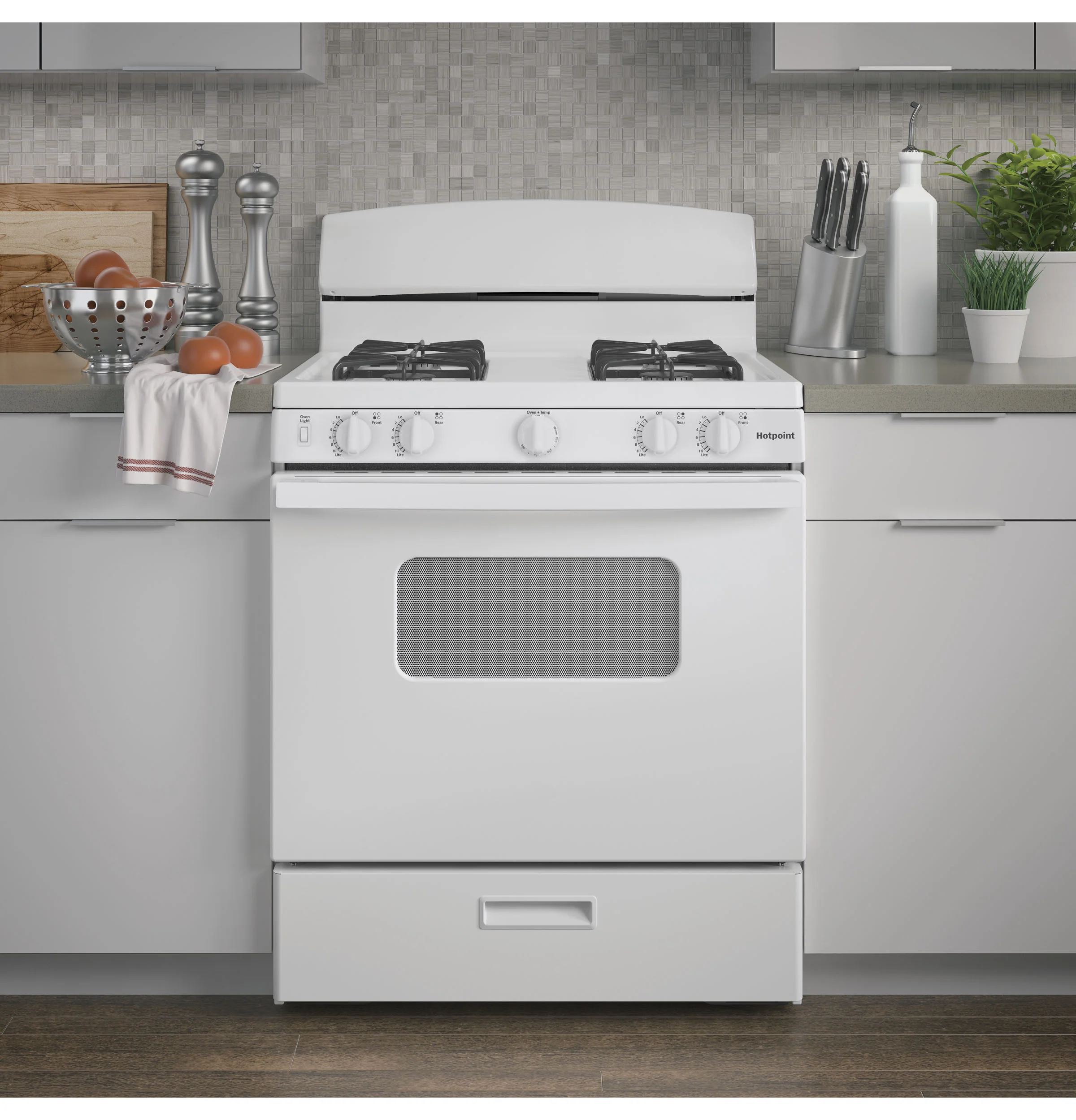 Hotpoint® 30" Free-Standing Front Control Gas Range - Image 3