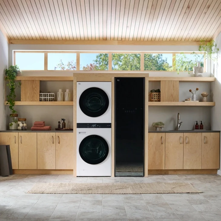 LG STUDIO WashTower™ with 5.0 cu.ft. Washer & 7.4 cu.ft. Dryer - Essence White - Image 3